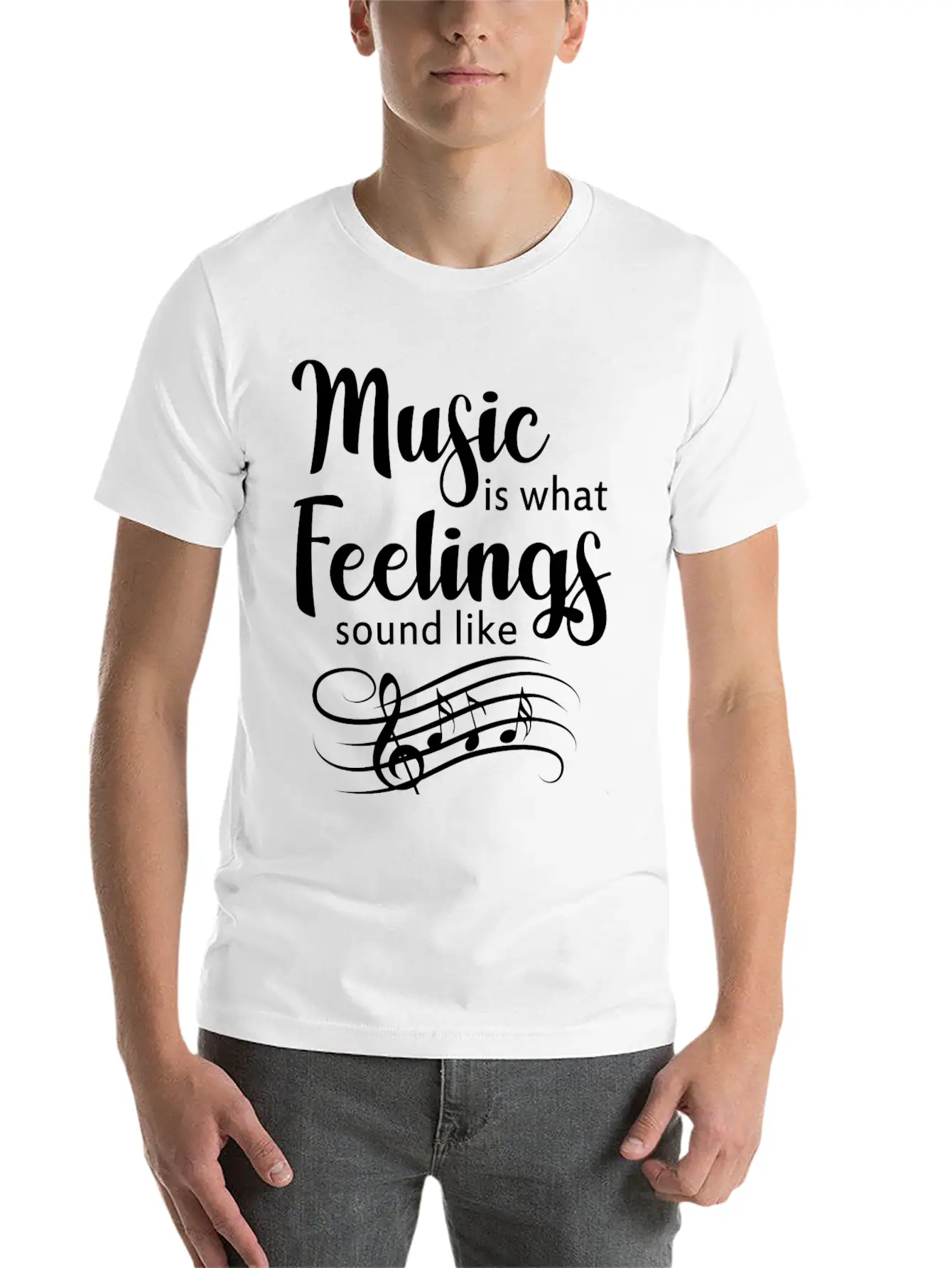Music Feelings Band Gift Raving Concert Party Stylish Everyday T-Shirt – Unisex Basic Cotton Tee
