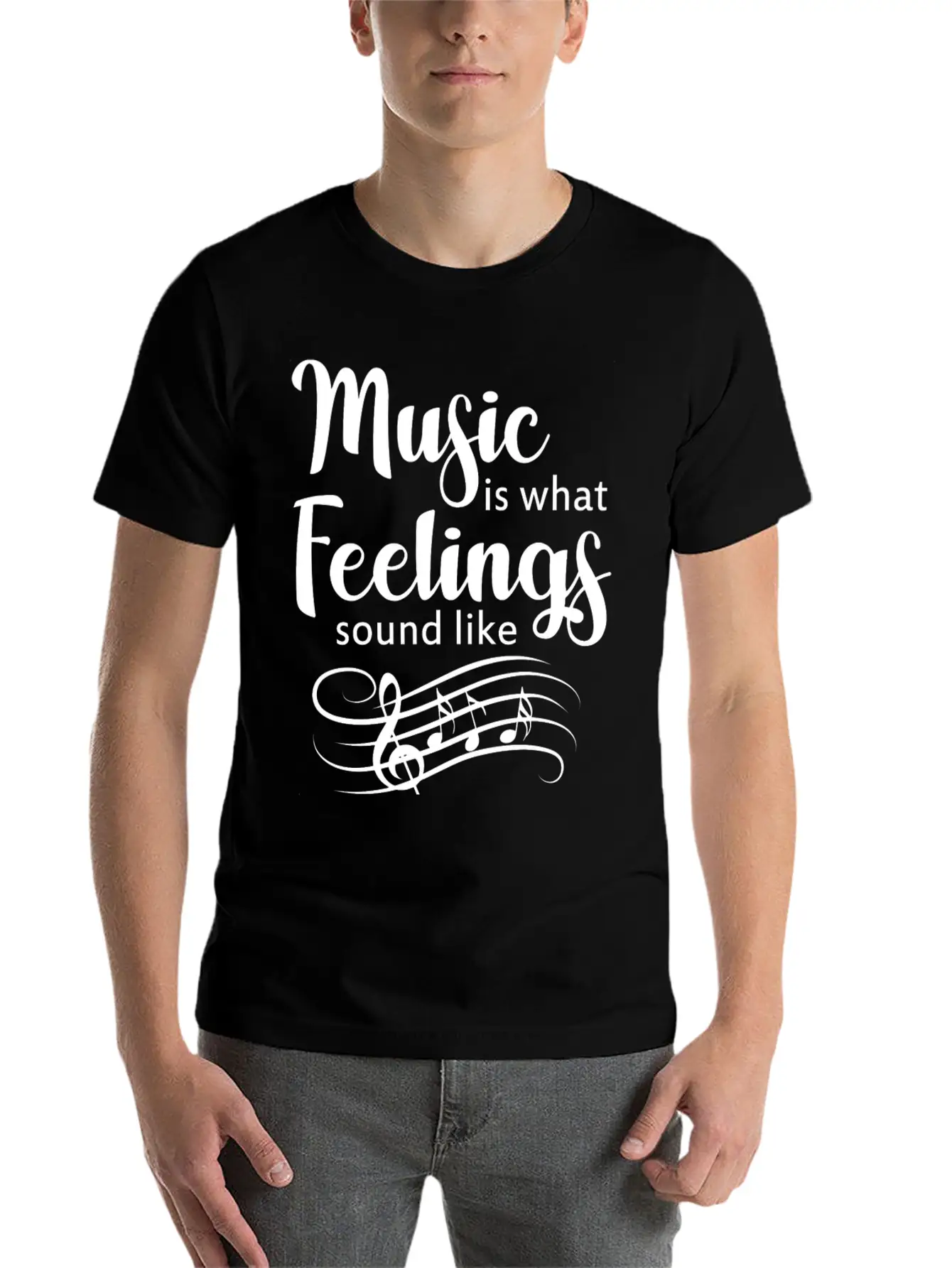 Music Feelings Band Gift Raving Concert Party Stylish Everyday T-Shirt – Unisex Basic Cotton Tee
