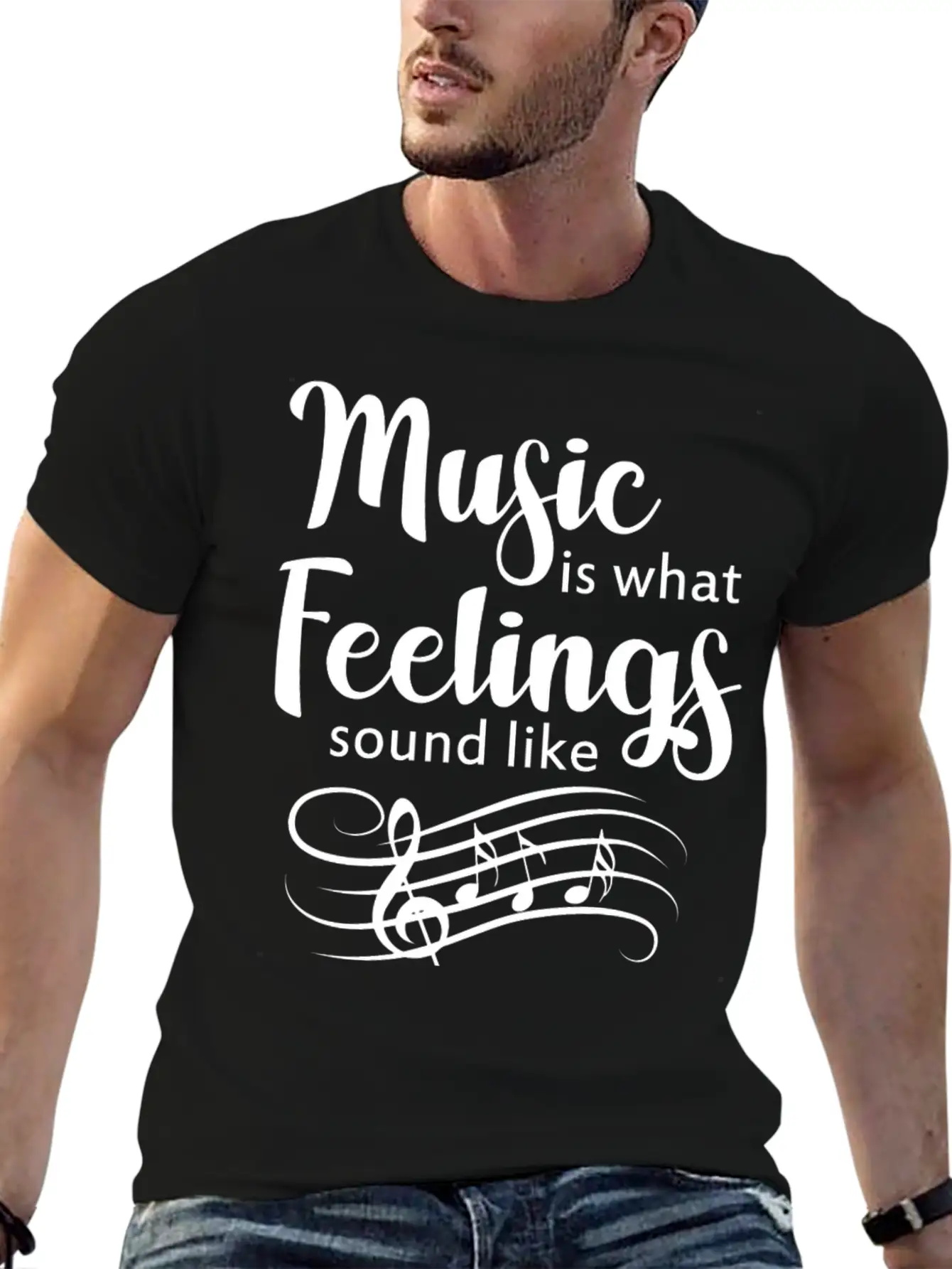 Music Feelings Band Gift Raving Concert Party Stylish Everyday T-Shirt – Unisex Basic Cotton Tee