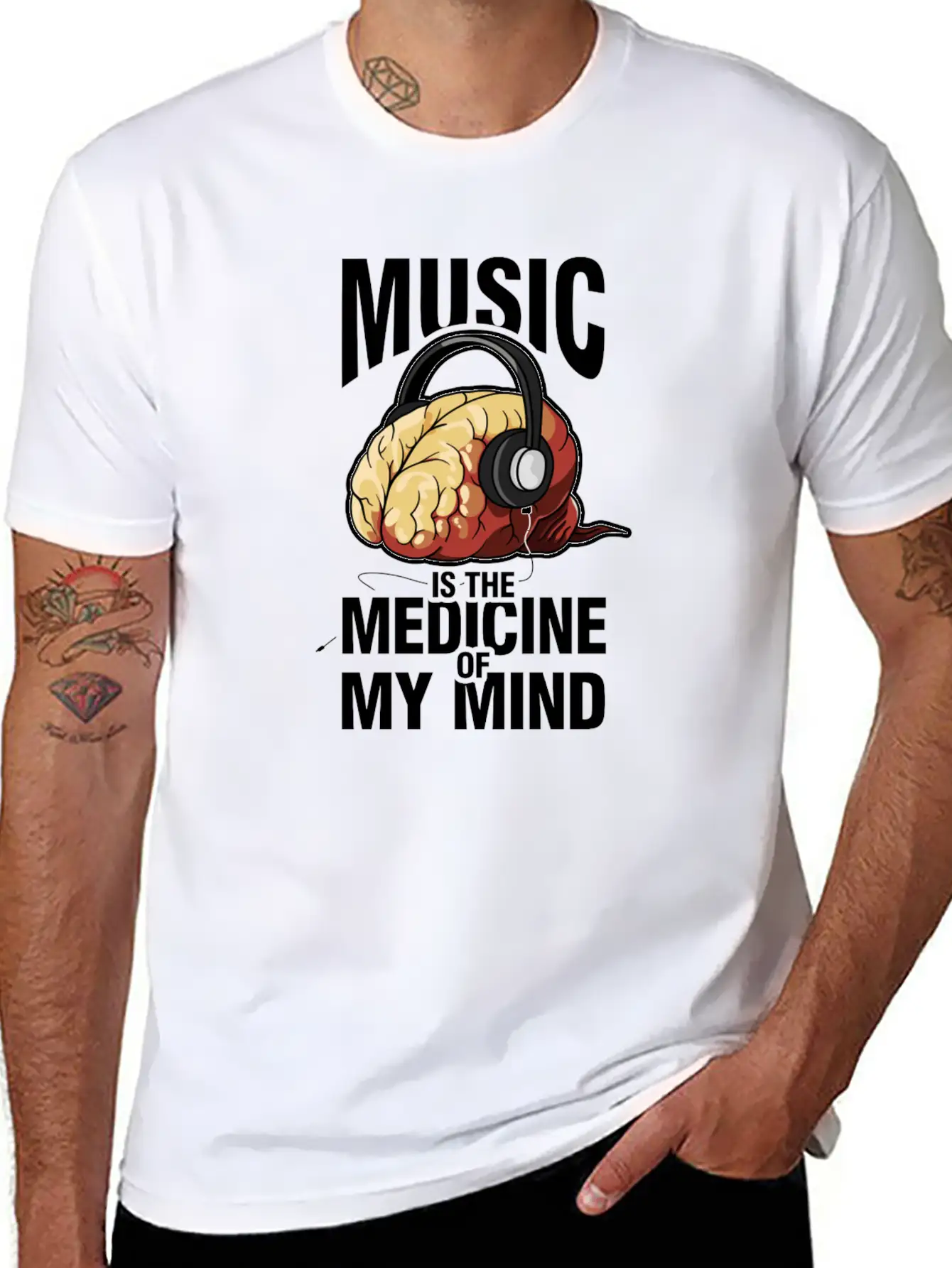Music Headphones Mind Timeless Short Sleeve Tee – Comfy And Minimalist Design