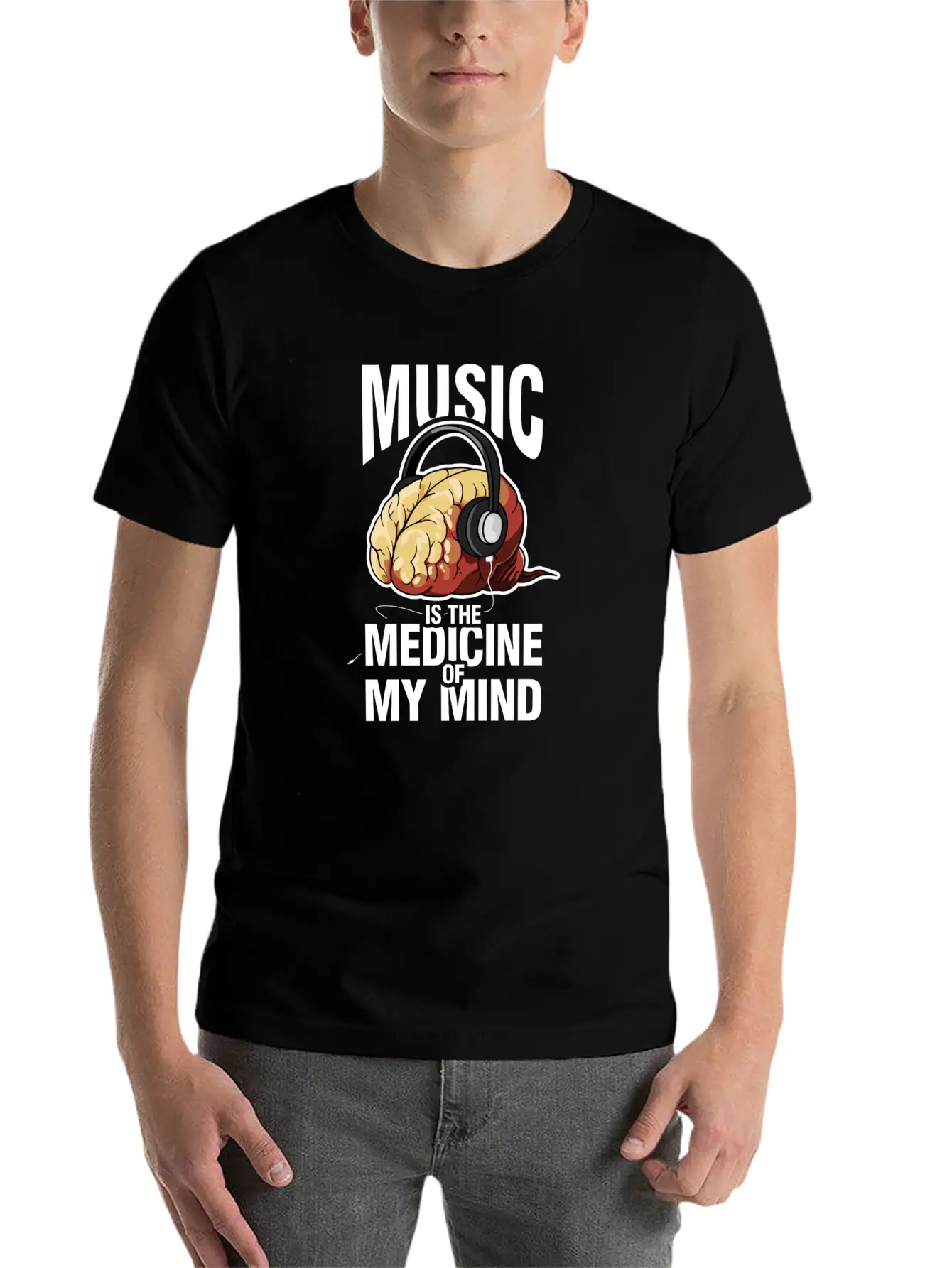 Music Headphones Mind Timeless Short Sleeve Tee – Comfy And Minimalist Design