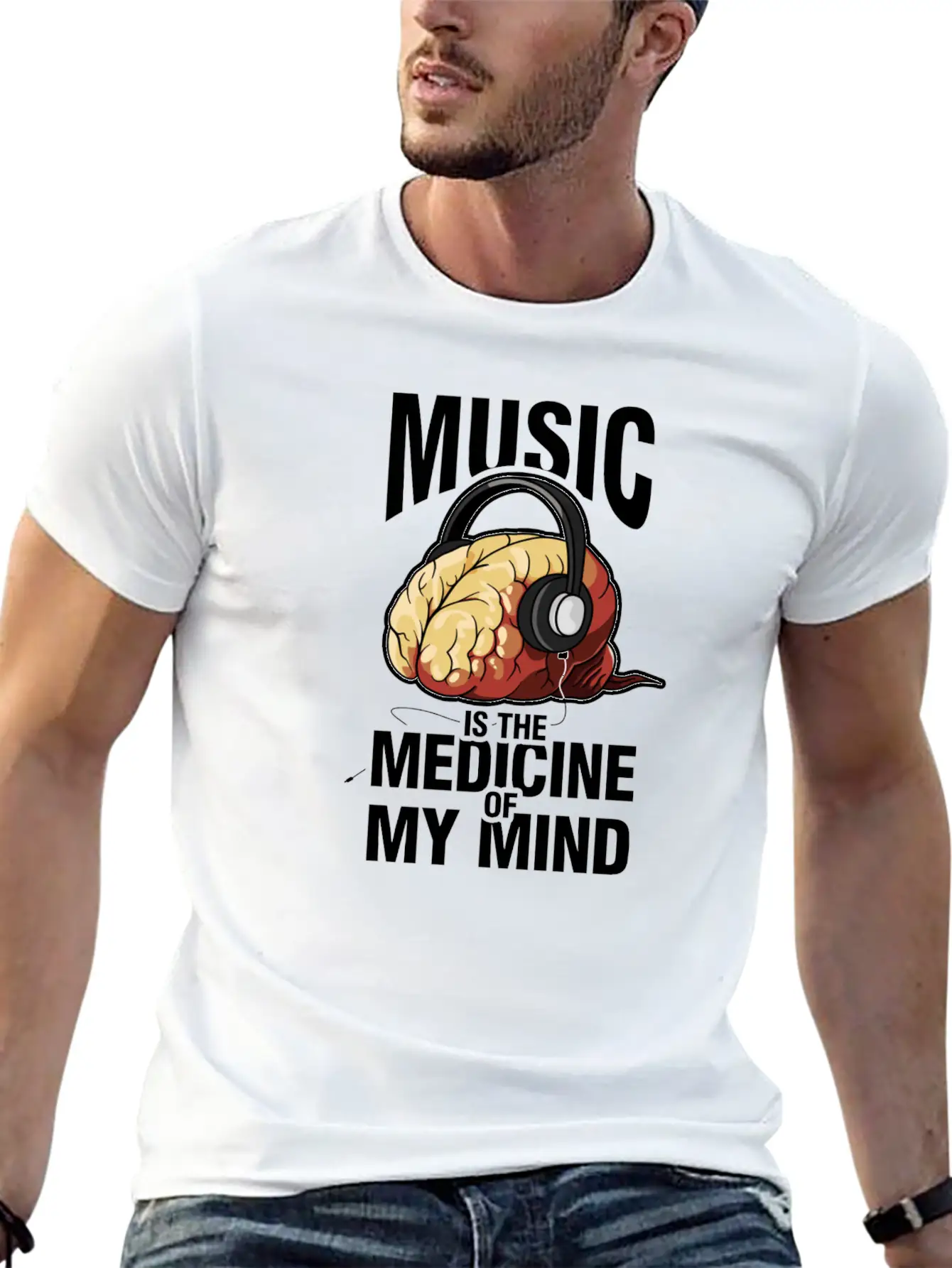 Music Headphones Mind Timeless Short Sleeve Tee – Comfy And Minimalist Design