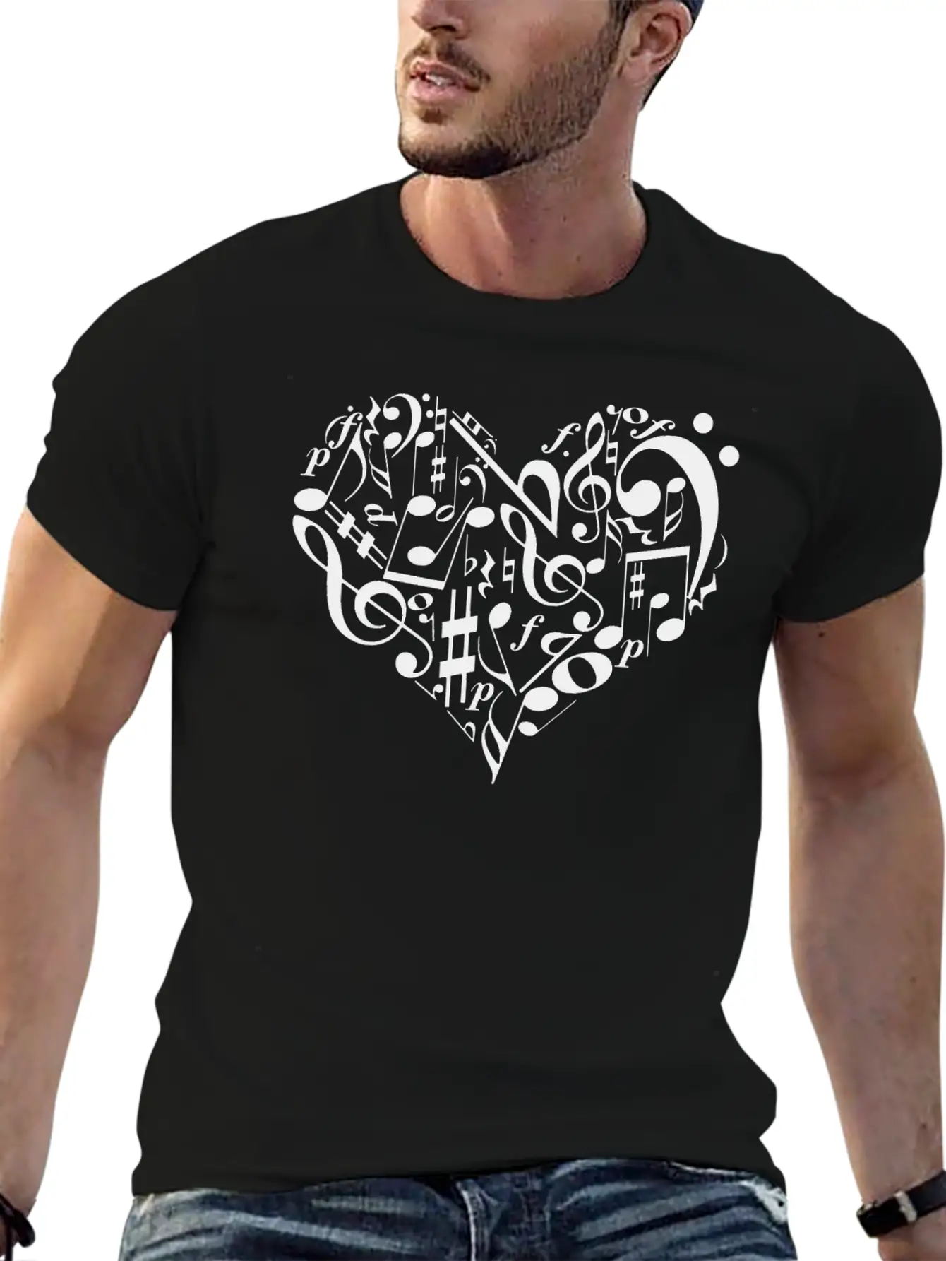 Music Heart Timeless Short Sleeve Tee – Comfy And Minimalist Design