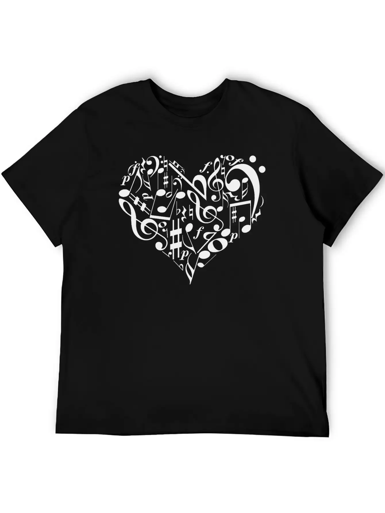 Music Heart Timeless Short Sleeve Tee – Comfy And Minimalist Design
