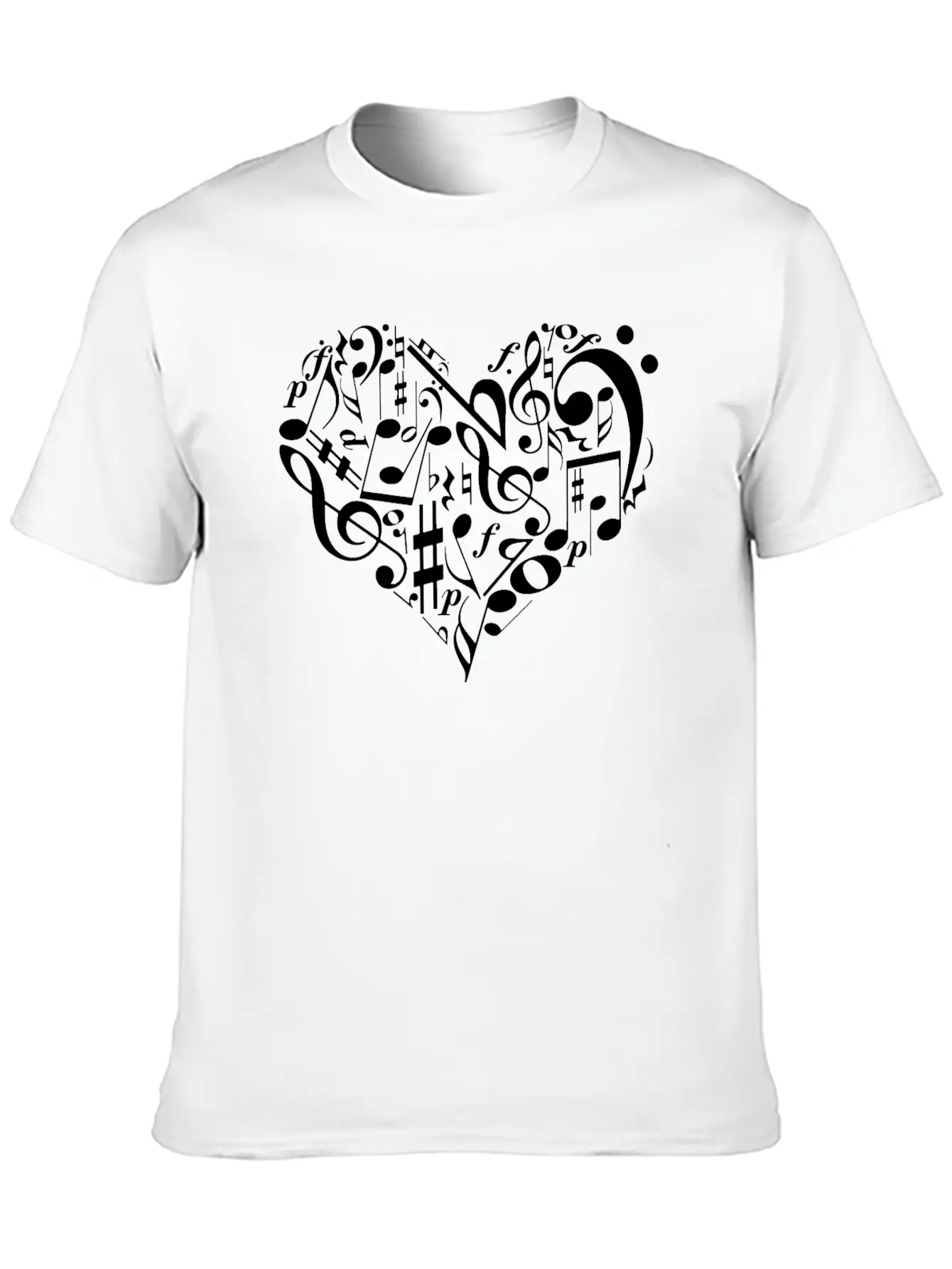 Music Heart Timeless Short Sleeve Tee – Comfy And Minimalist Design