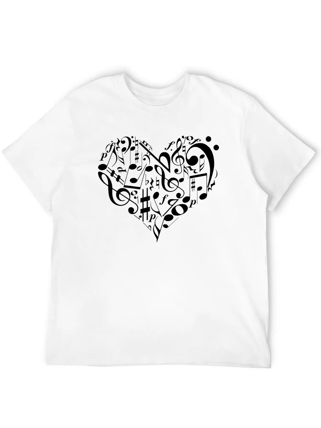 Music Heart Timeless Short Sleeve Tee – Comfy And Minimalist Design