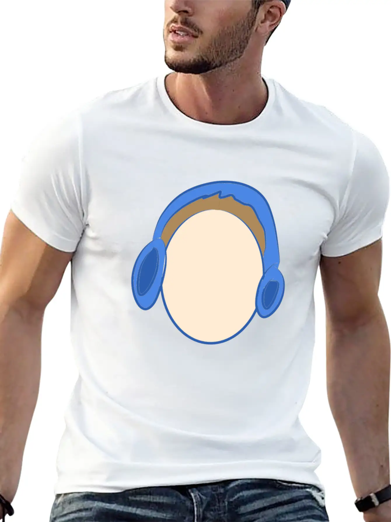 Music Icon Headphones Essential Unisex Summer Tee – Soft Cotton Casual Fit