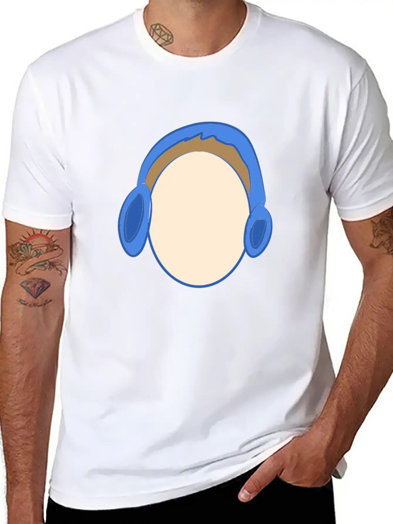 Music Icon Headphones Essential Unisex Summer Tee – Soft Cotton Casual Fit