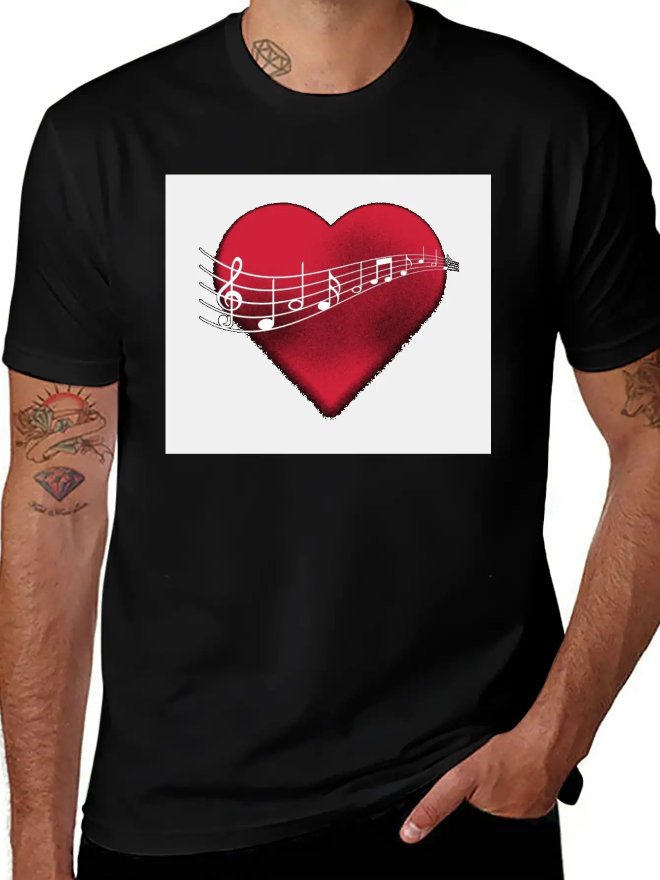 Music In The Heart Comfortable Minimalist Graphic Tee – Summer Style Essential