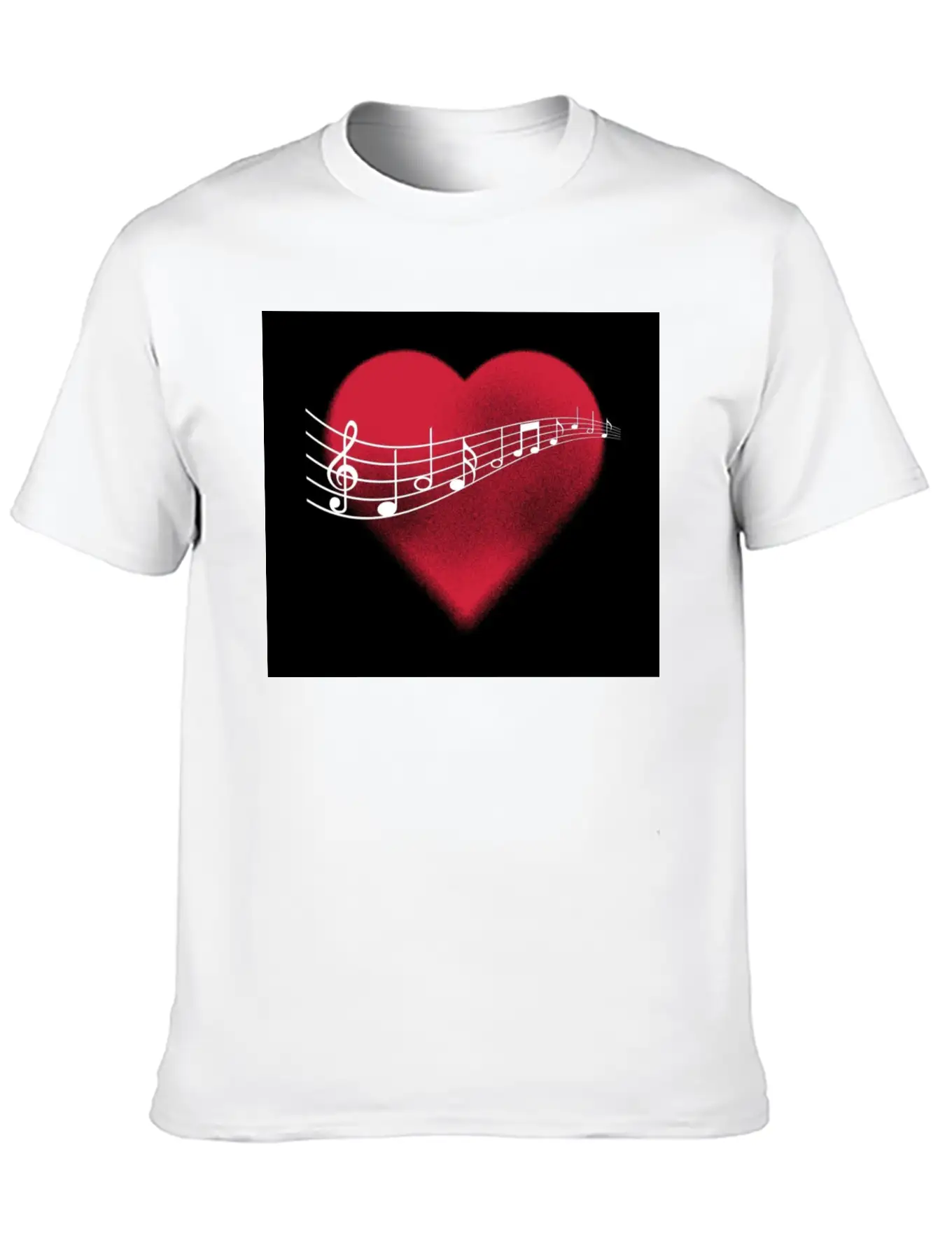 Music In The Heart Comfortable Minimalist Graphic Tee – Summer Style Essential