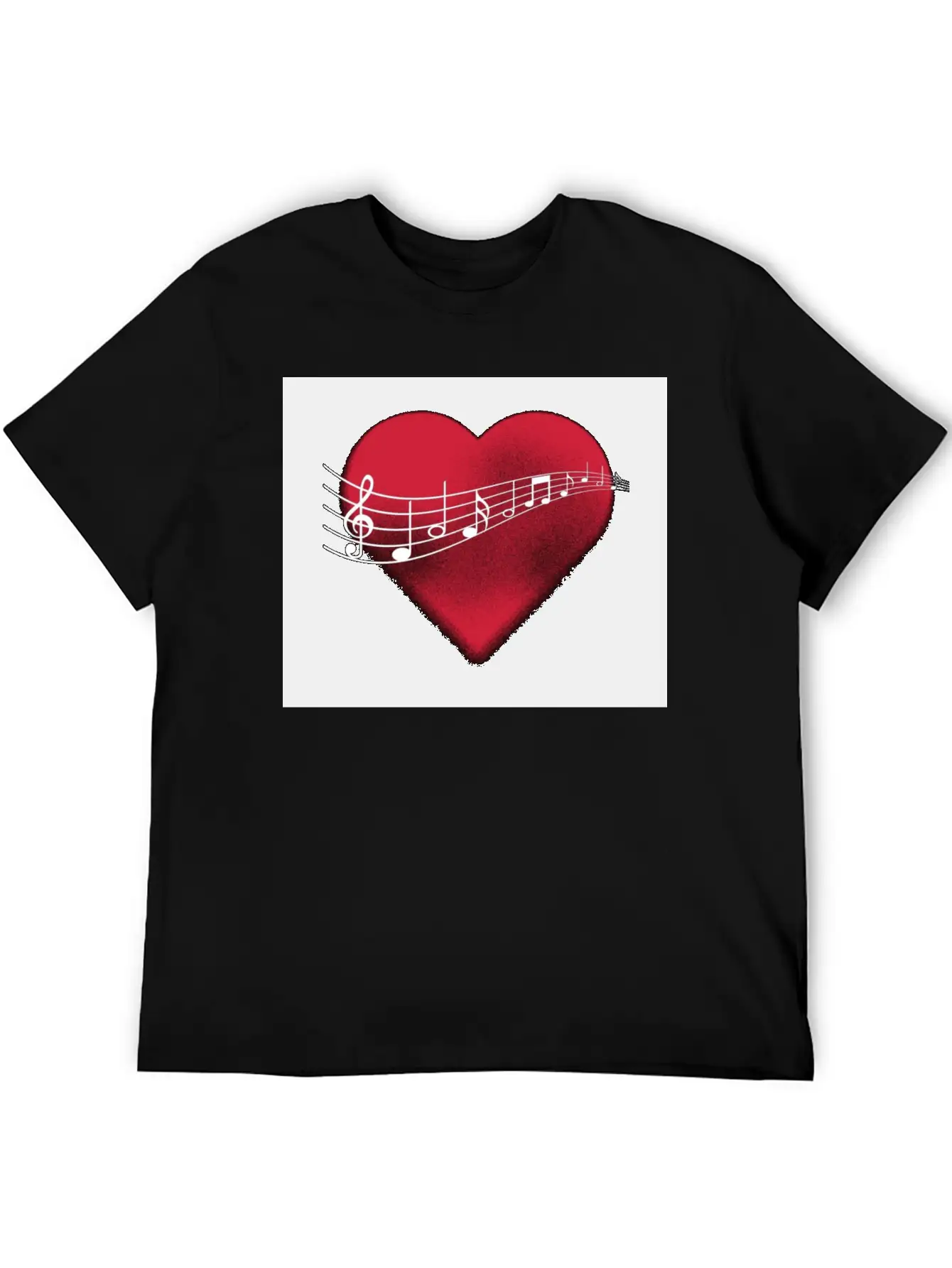 Music In The Heart Comfortable Minimalist Graphic Tee – Summer Style Essential