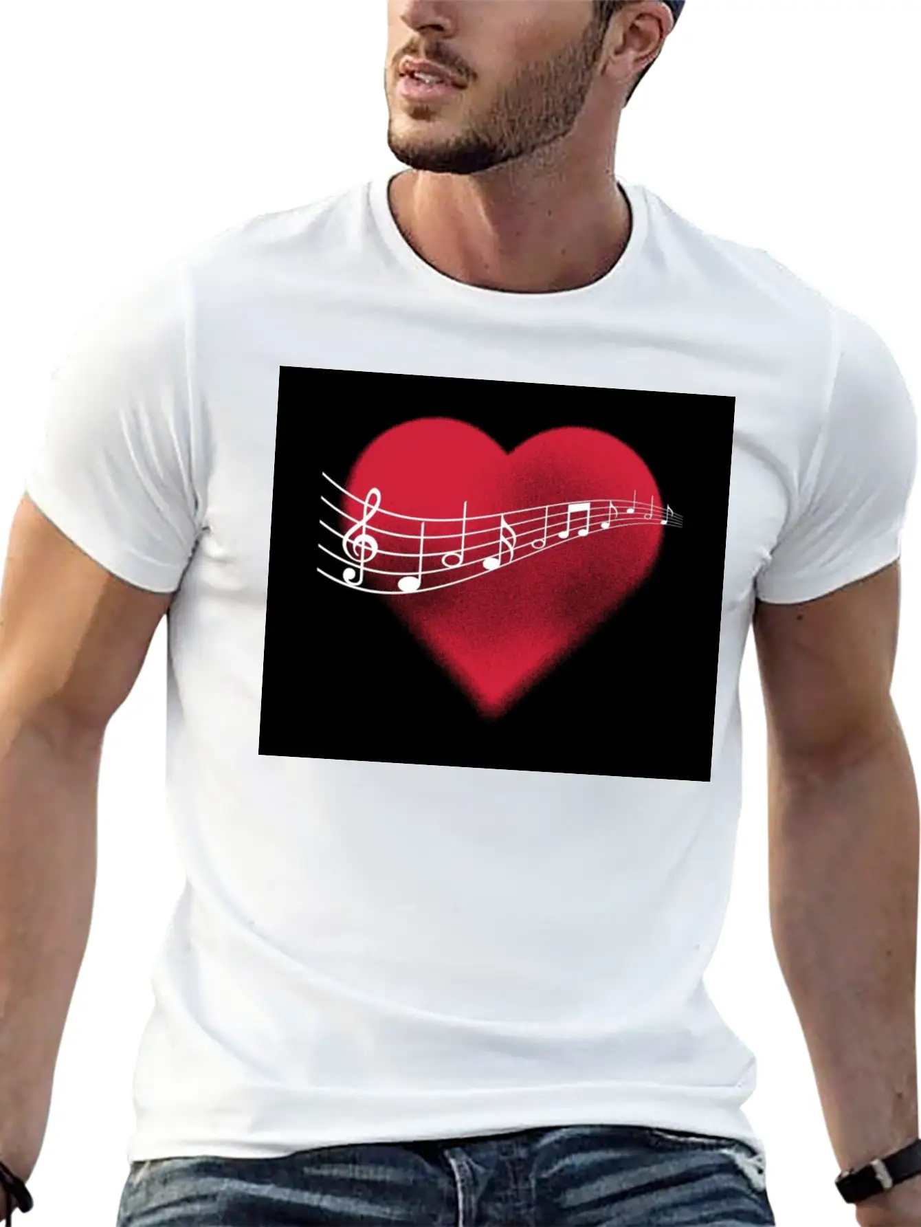 Music In The Heart Comfortable Minimalist Graphic Tee – Summer Style Essential