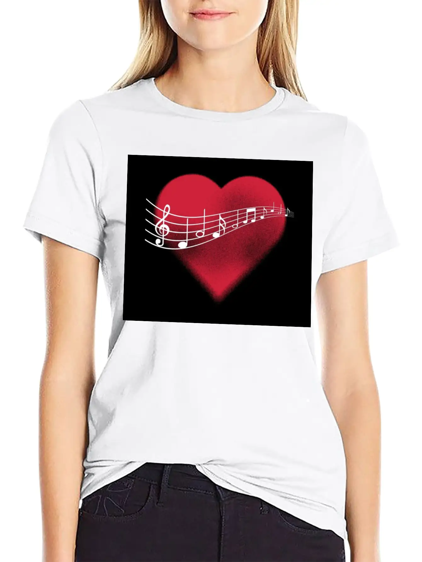 Music In The Heart Comfortable Minimalist Graphic Tee – Summer Style Essential