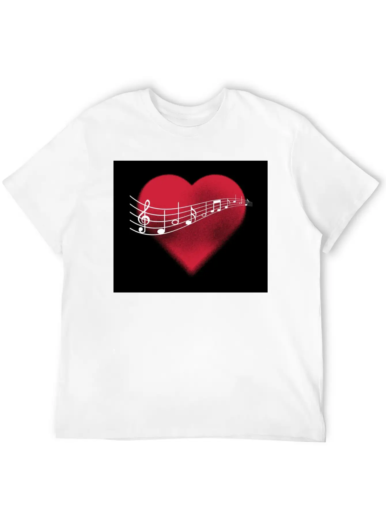 Music In The Heart Comfortable Minimalist Graphic Tee – Summer Style Essential