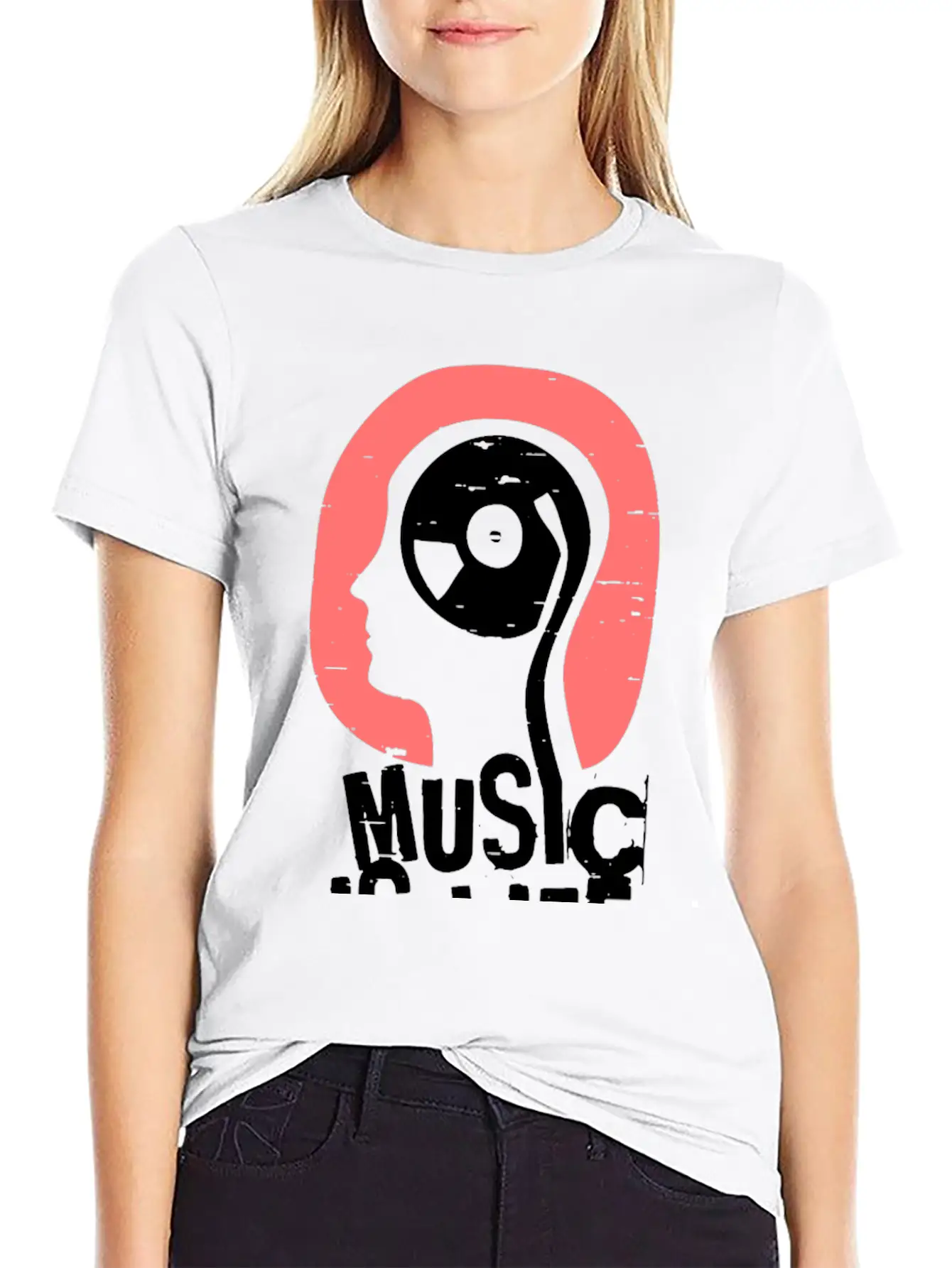 Music Is Life Comfortable Minimalist Graphic Tee – Summer Style Essential