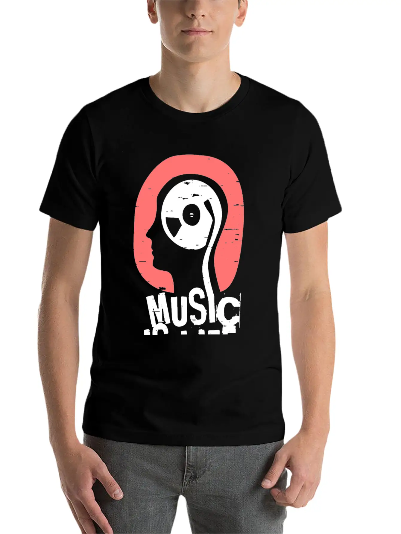 Music Is Life Comfortable Minimalist Graphic Tee – Summer Style Essential