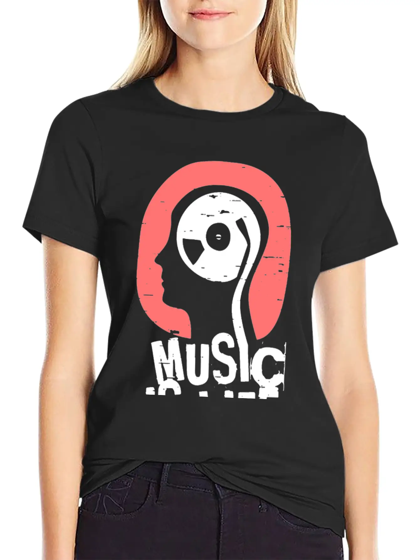 Music Is Life Comfortable Minimalist Graphic Tee – Summer Style Essential