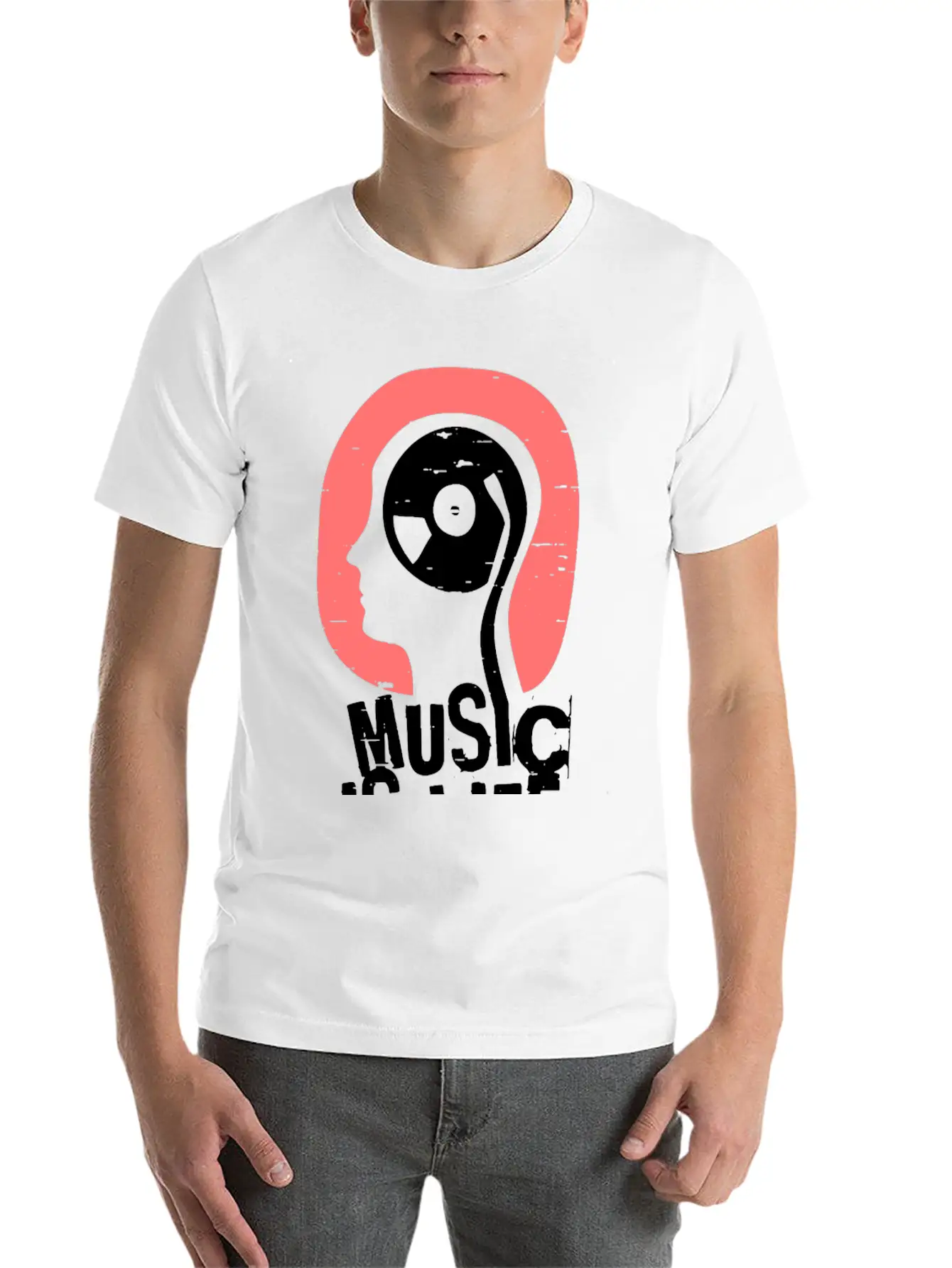 Music Is Life Comfortable Minimalist Graphic Tee – Summer Style Essential