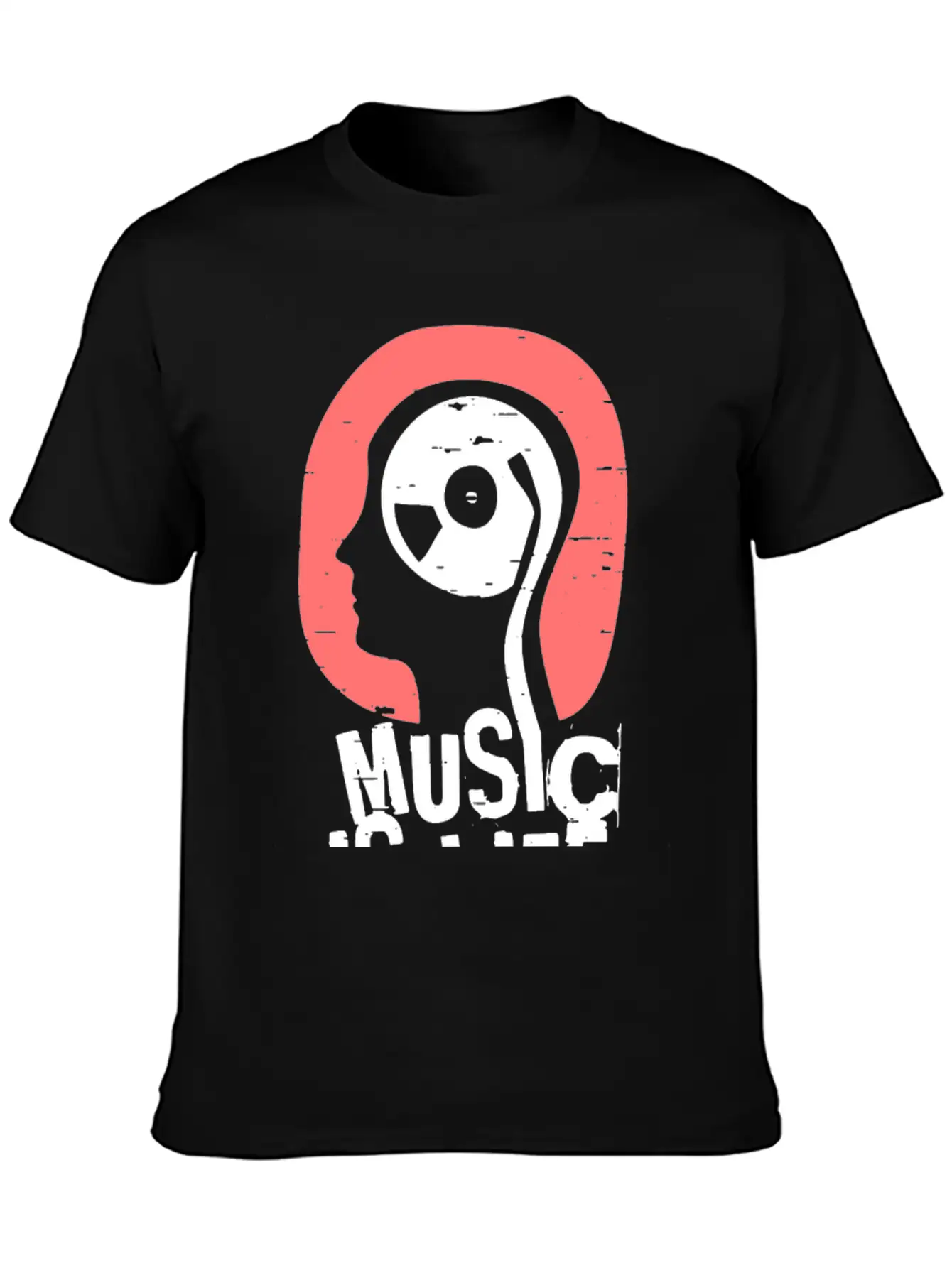 Music Is Life Comfortable Minimalist Graphic Tee – Summer Style Essential