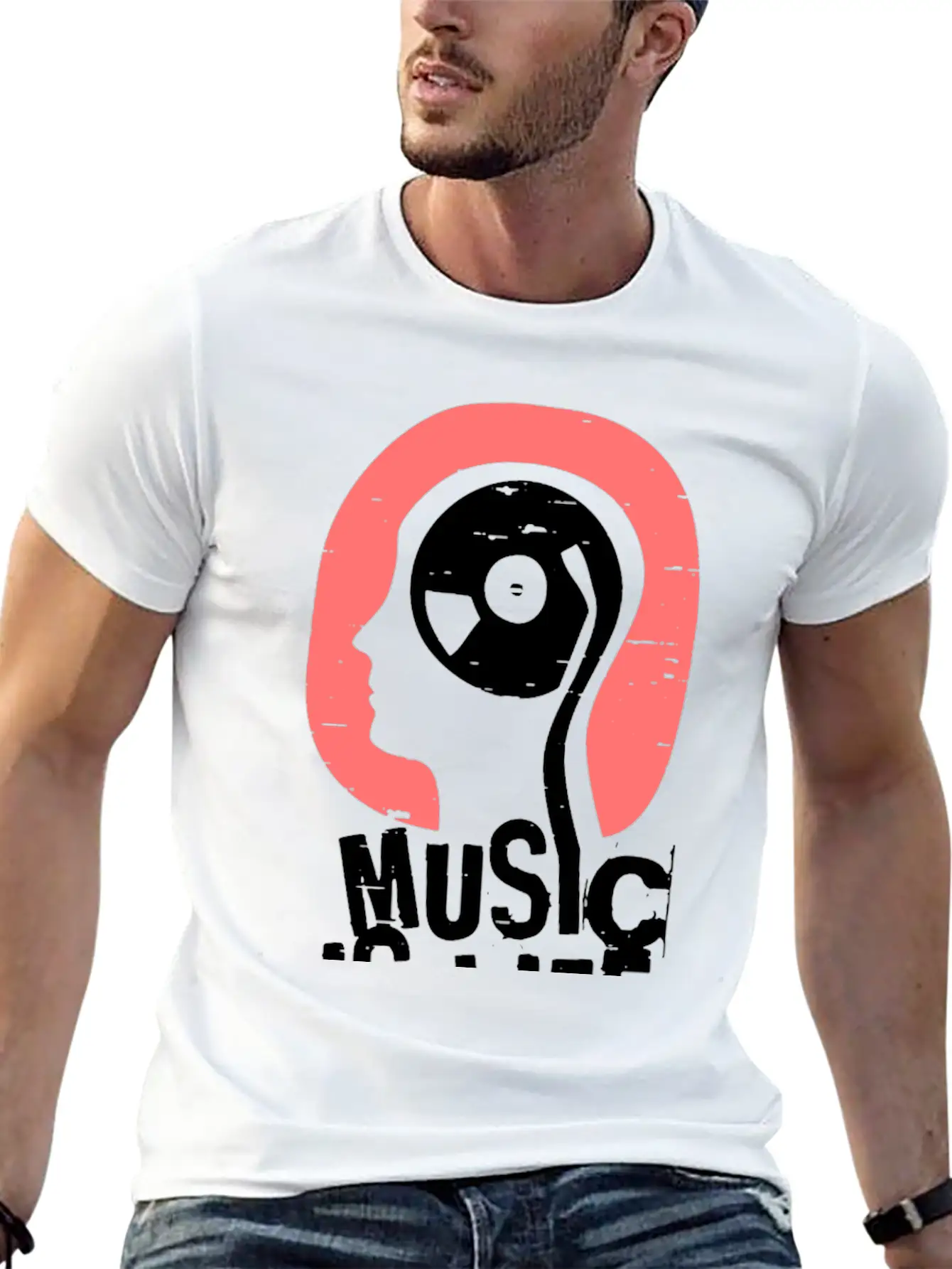 Music Is Life Comfortable Minimalist Graphic Tee – Summer Style Essential