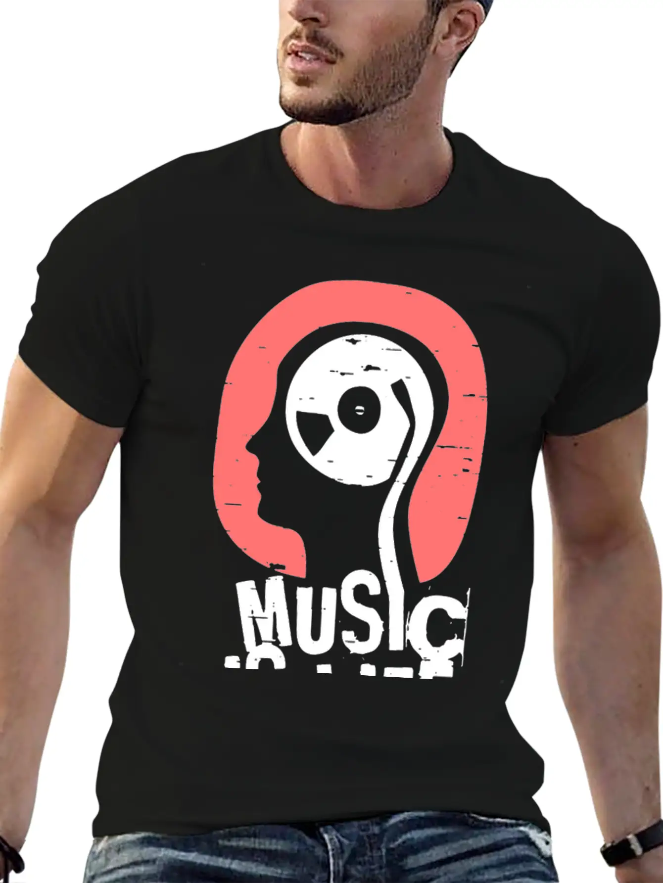 Music Is Life Comfortable Minimalist Graphic Tee – Summer Style Essential