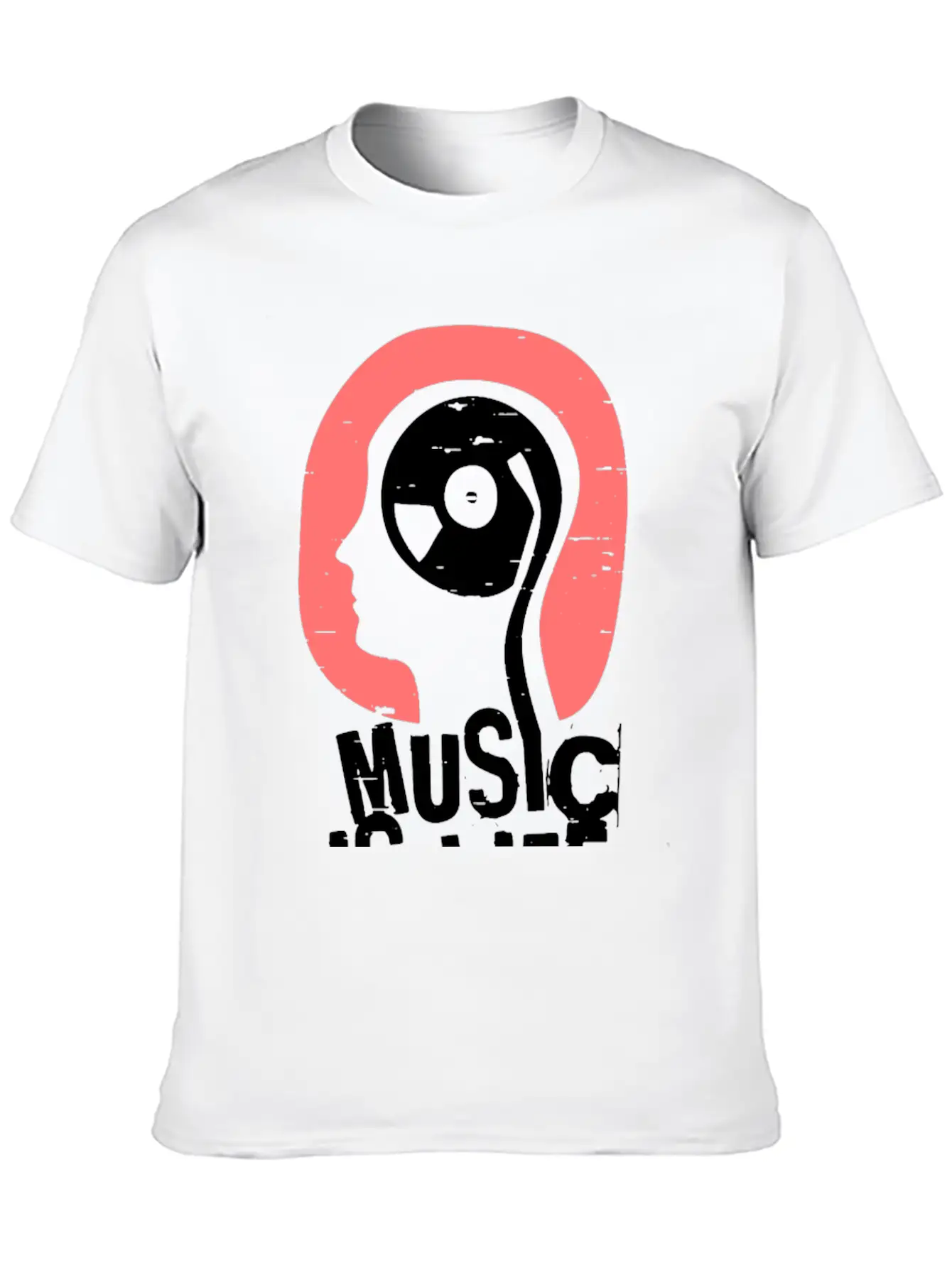 Music Is Life Comfortable Minimalist Graphic Tee – Summer Style Essential