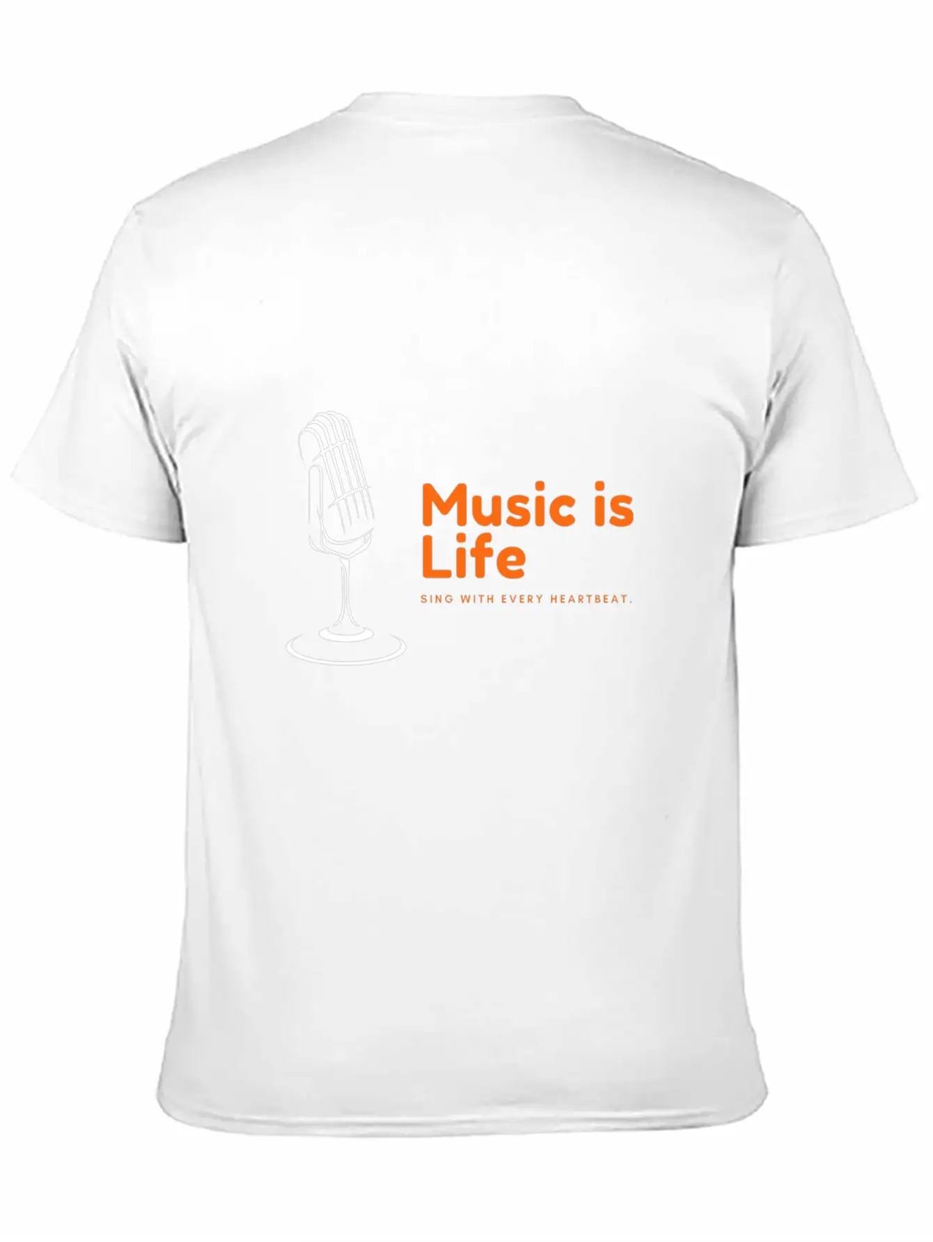 Music Is Life Stylish Everyday T-Shirt – Unisex Basic Cotton Tee
