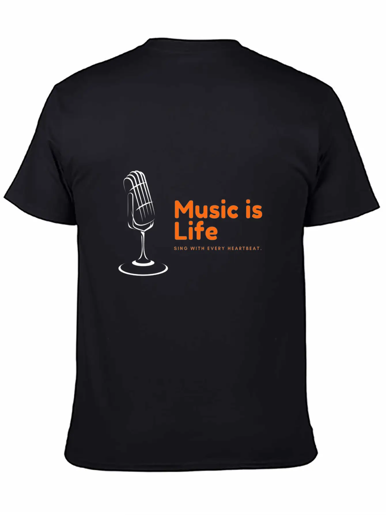 Music Is Life Stylish Everyday T-Shirt – Unisex Basic Cotton Tee