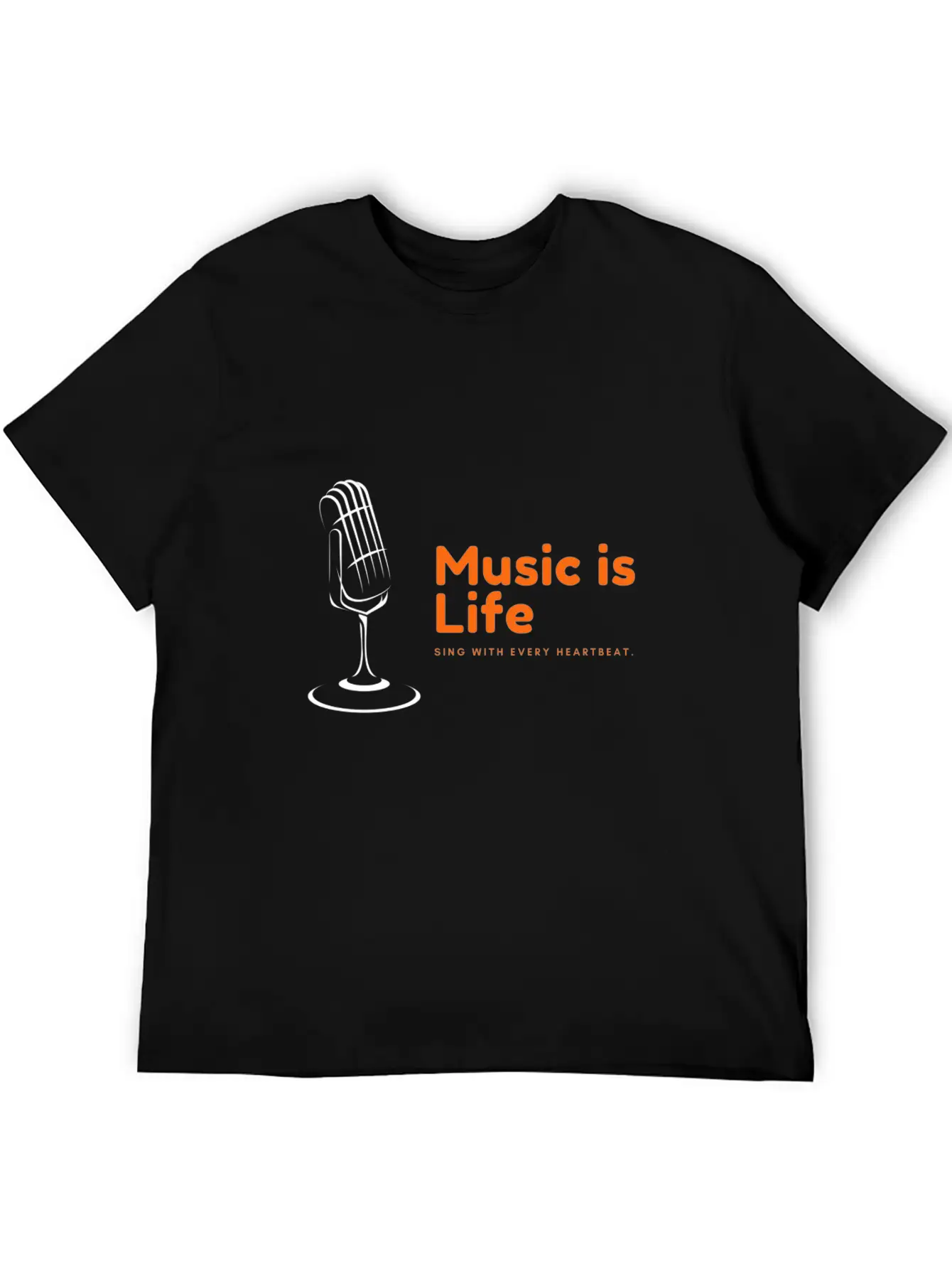 Music Is Life Stylish Everyday T-Shirt – Unisex Basic Cotton Tee
