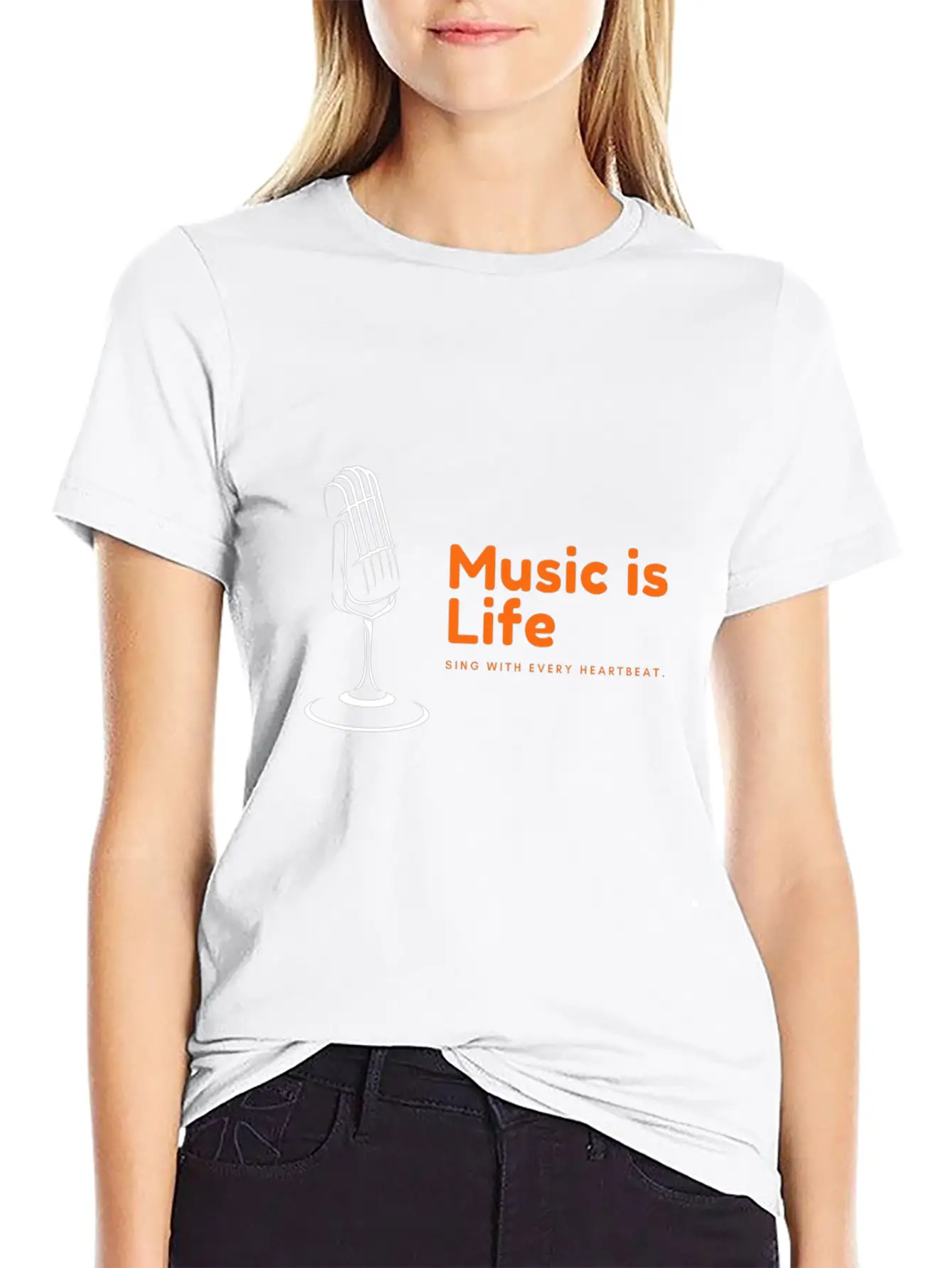 Music Is Life Stylish Everyday T-Shirt – Unisex Basic Cotton Tee