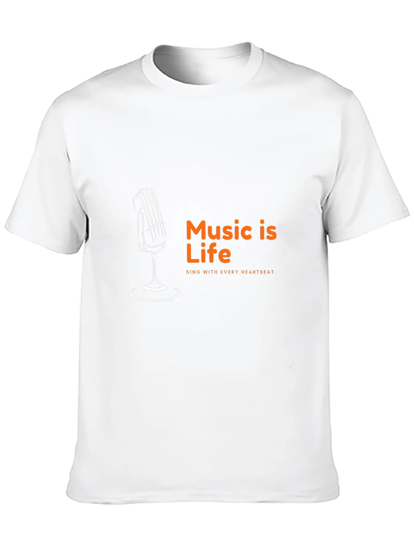 Music Is Life Stylish Everyday T-Shirt – Unisex Basic Cotton Tee
