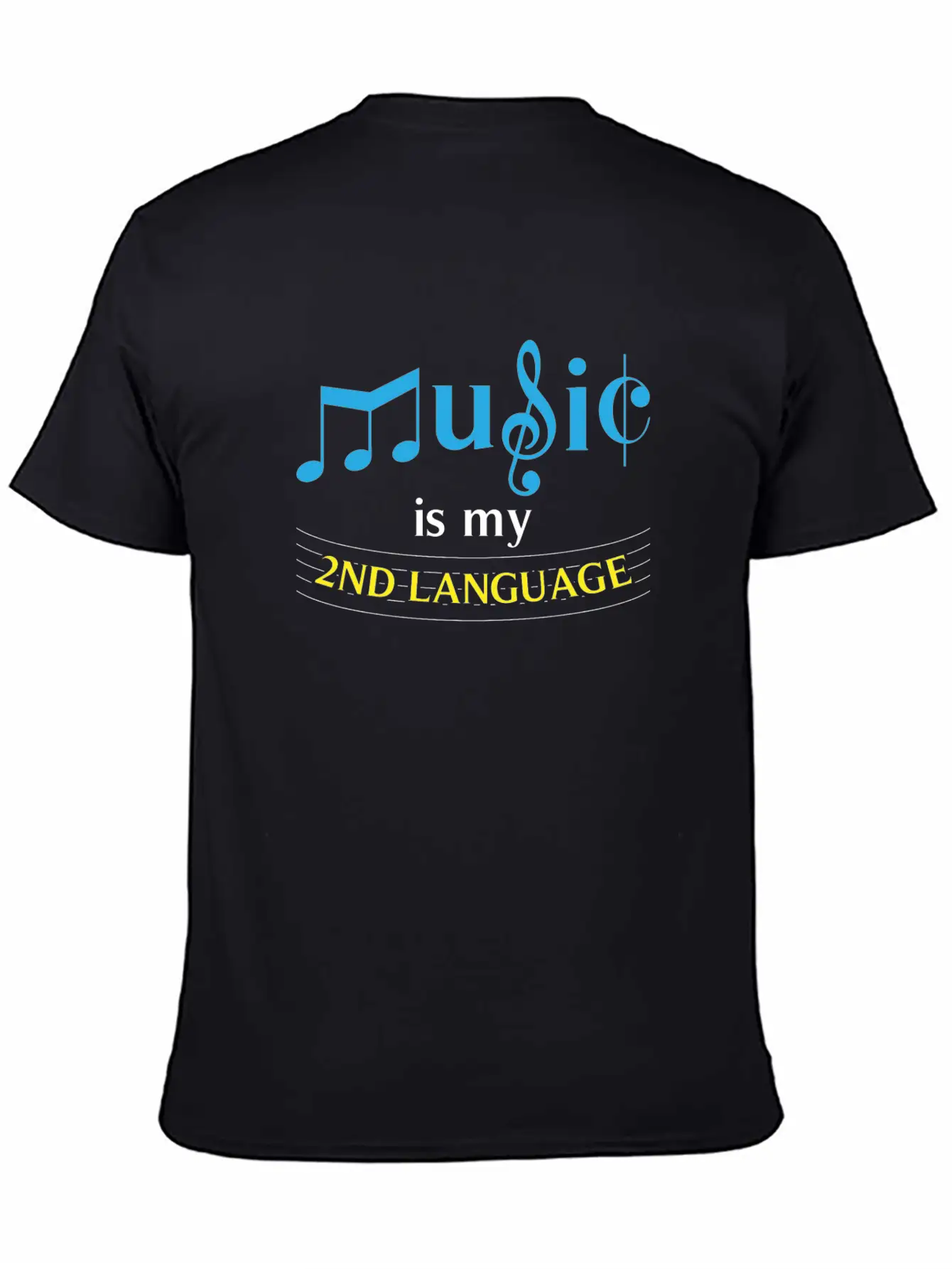 Music Is My 2nd Language Instrument Concert Singer Timeless Short Sleeve Tee – Comfy And Minimalist Design