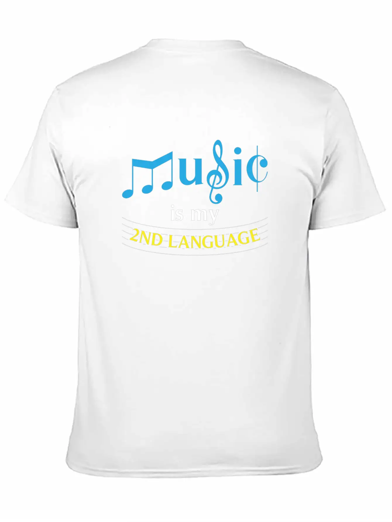 Music Is My 2nd Language Instrument Concert Singer Timeless Short Sleeve Tee – Comfy And Minimalist Design