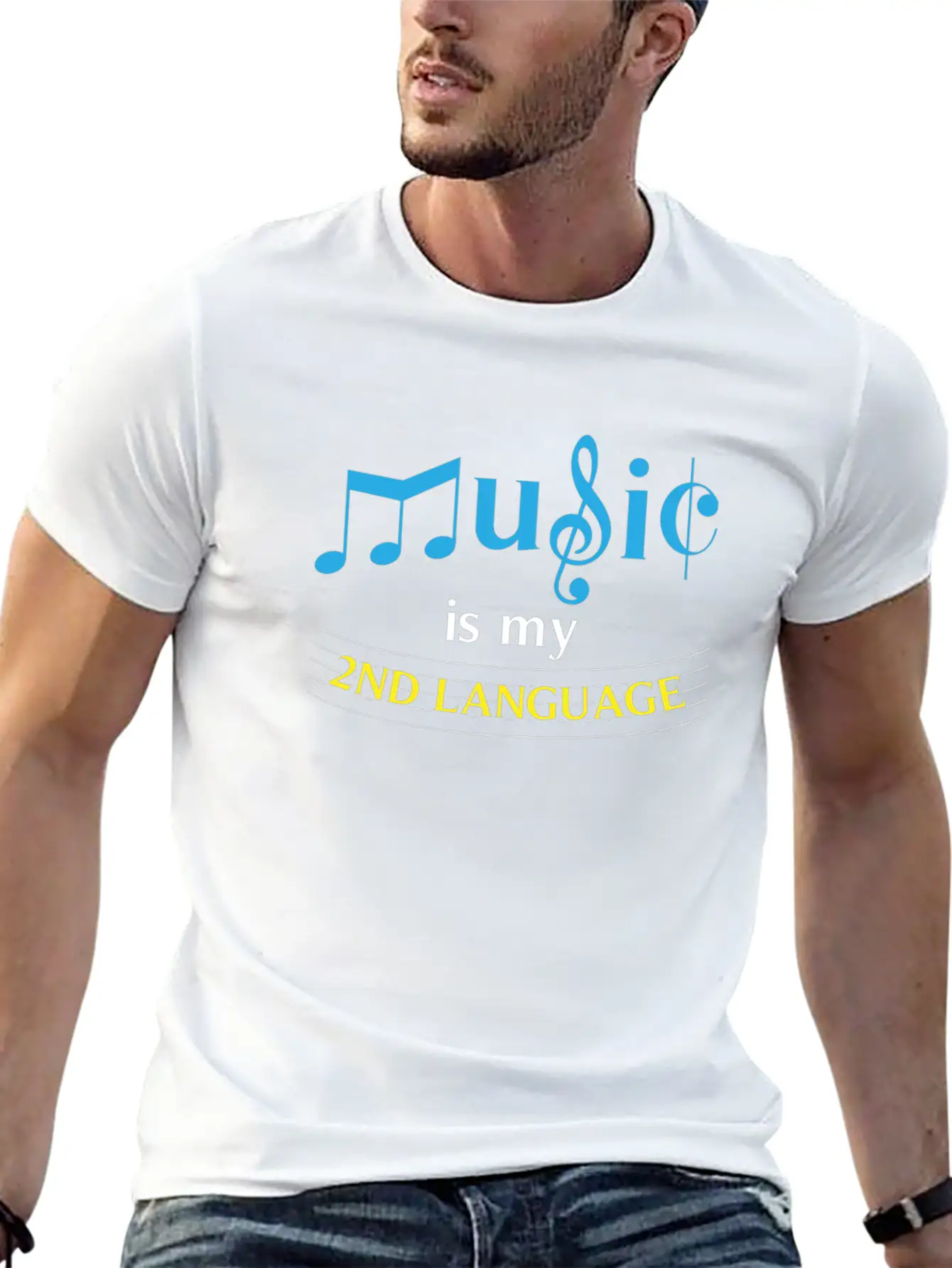 Music Is My 2nd Language Instrument Concert Singer Timeless Short Sleeve Tee – Comfy And Minimalist Design