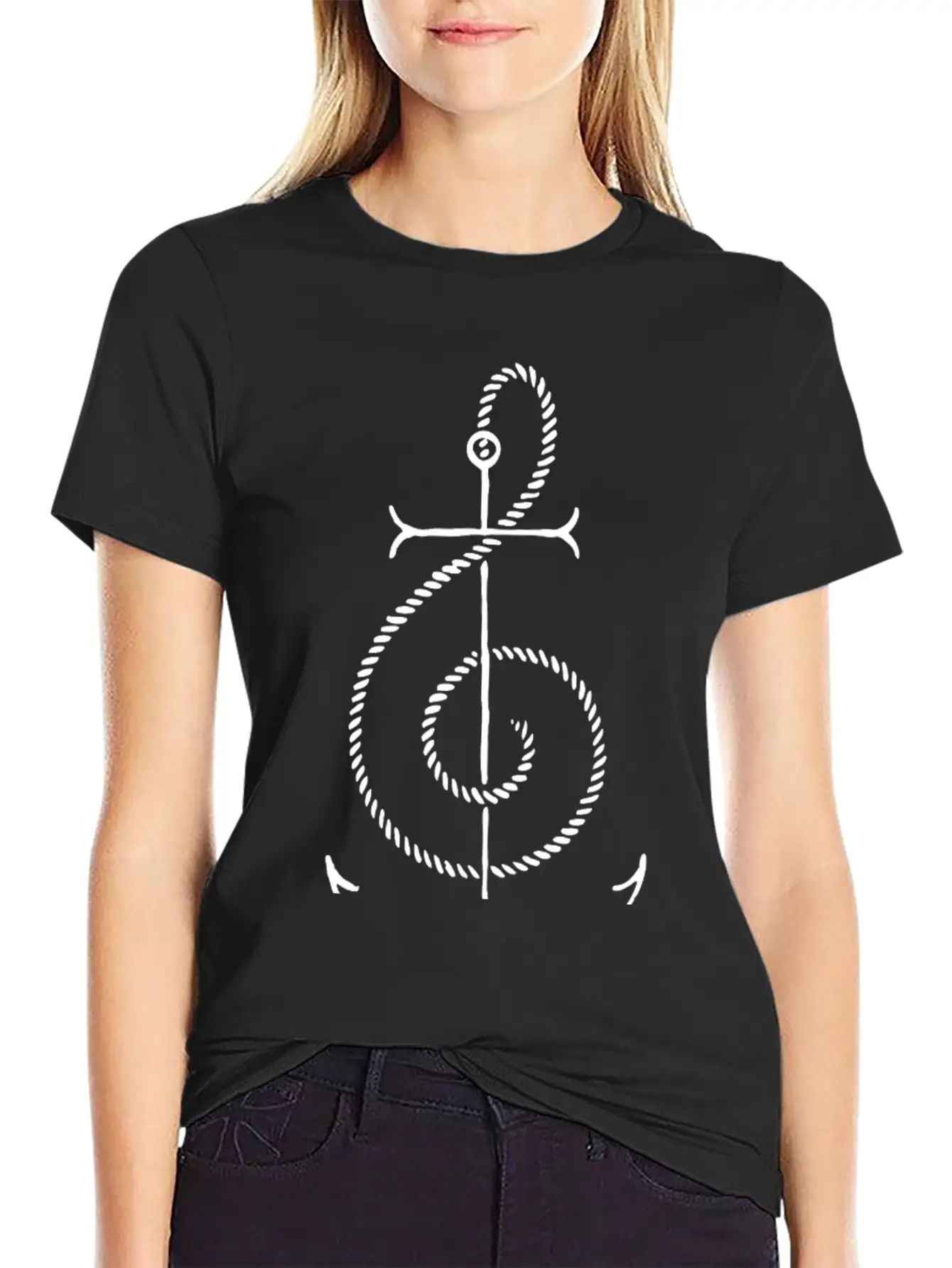 Music Is My Anchor Stylish Everyday T-Shirt – Unisex Basic Cotton Tee