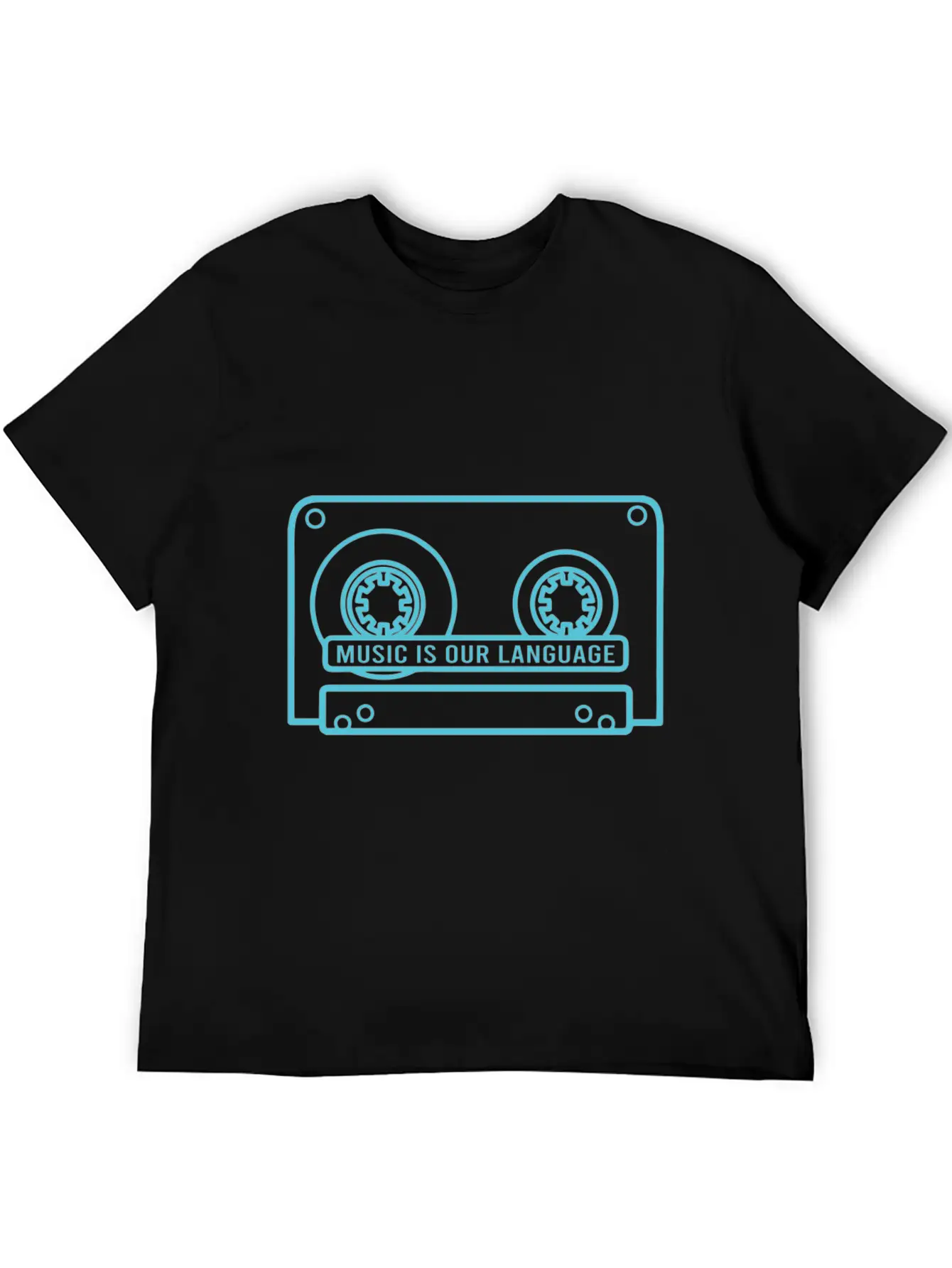 Music Is Our Language - Music Lover Timeless Short Sleeve Tee – Comfy And Minimalist Design