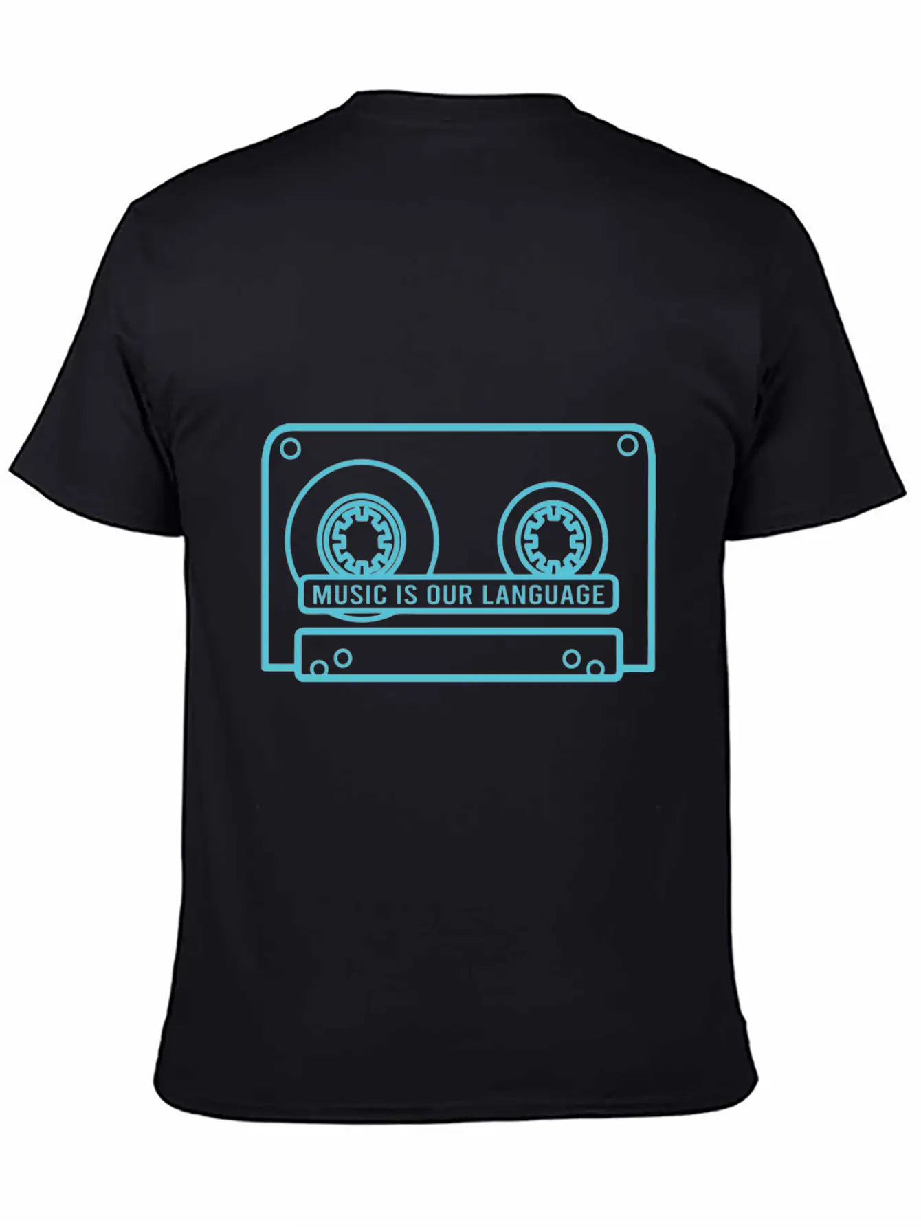 Music Is Our Language - Music Lover Timeless Short Sleeve Tee – Comfy And Minimalist Design