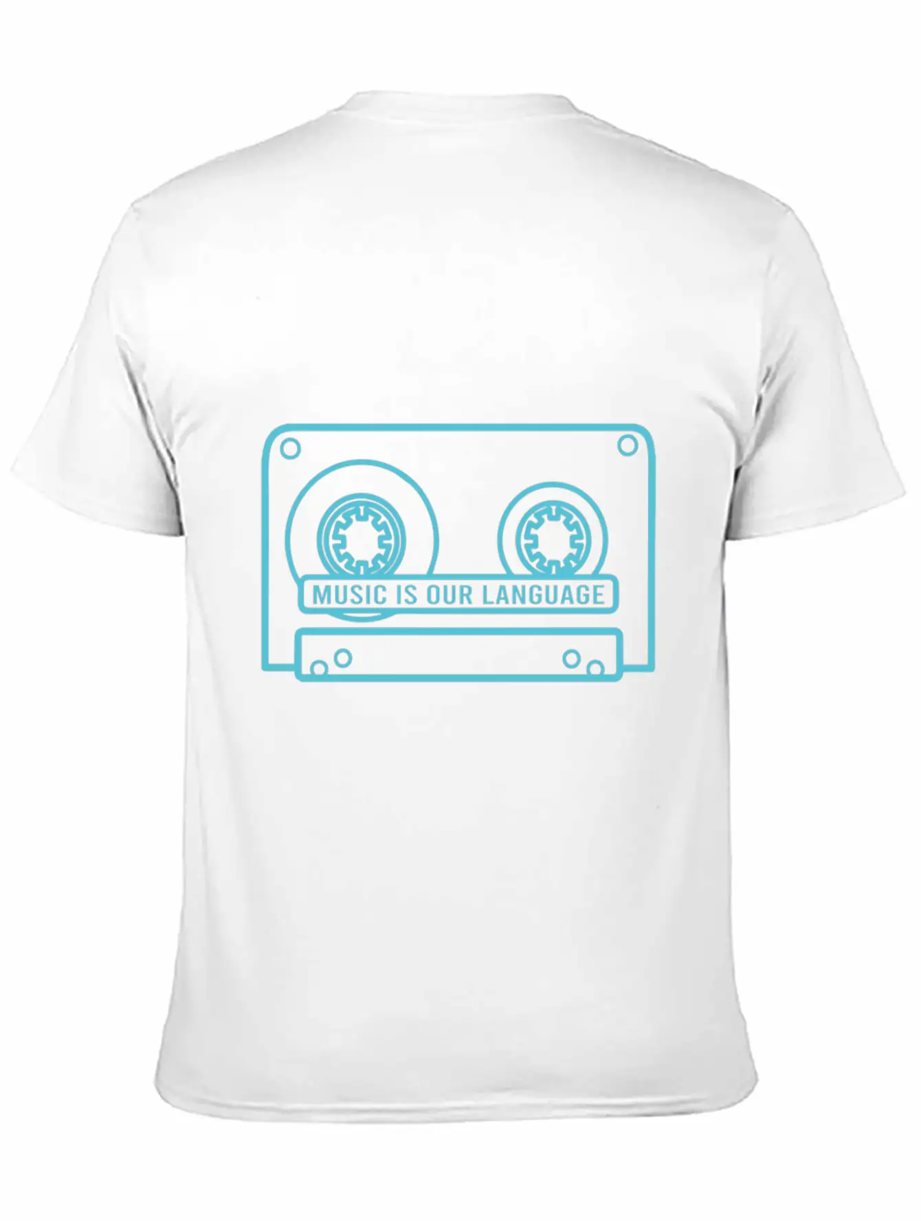 Music Is Our Language - Music Lover Timeless Short Sleeve Tee – Comfy And Minimalist Design