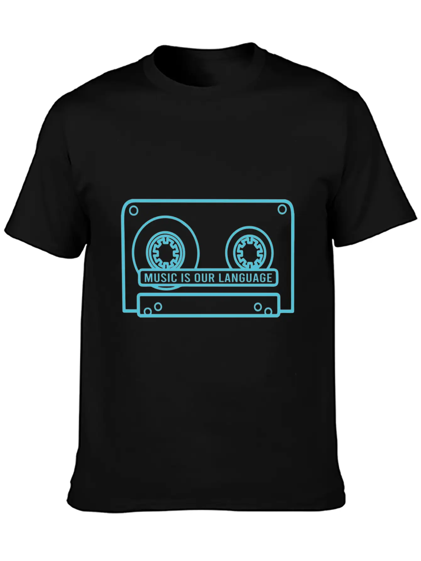Music Is Our Language - Music Lover Timeless Short Sleeve Tee – Comfy And Minimalist Design