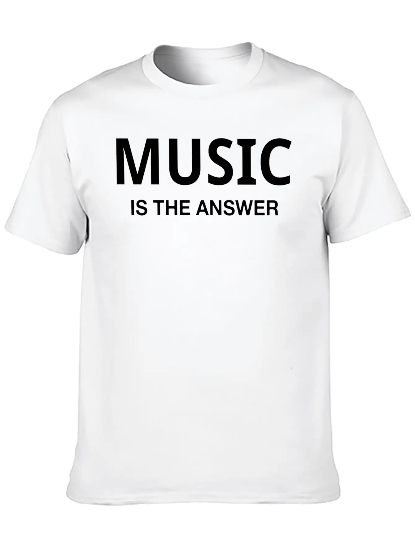 MUSIC IS THE ANSWER Comfortable Minimalist Graphic Tee – Summer Style Essential