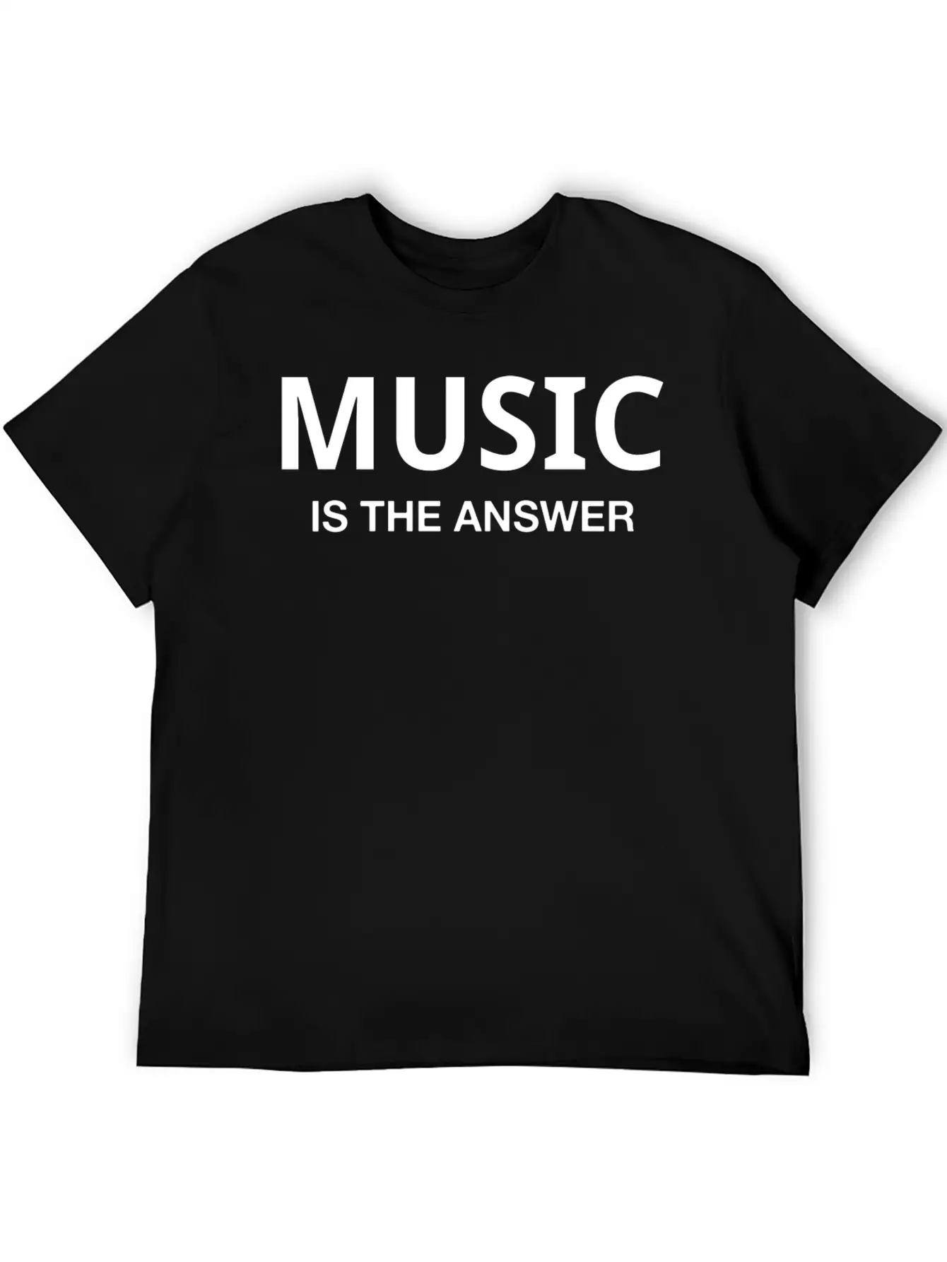 MUSIC IS THE ANSWER Comfortable Minimalist Graphic Tee – Summer Style Essential