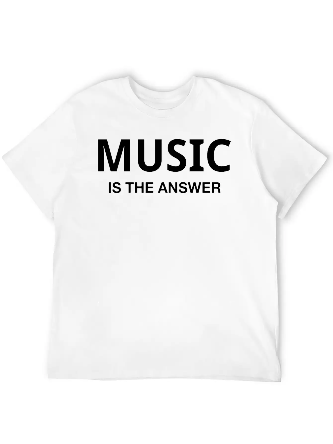 MUSIC IS THE ANSWER Comfortable Minimalist Graphic Tee – Summer Style Essential