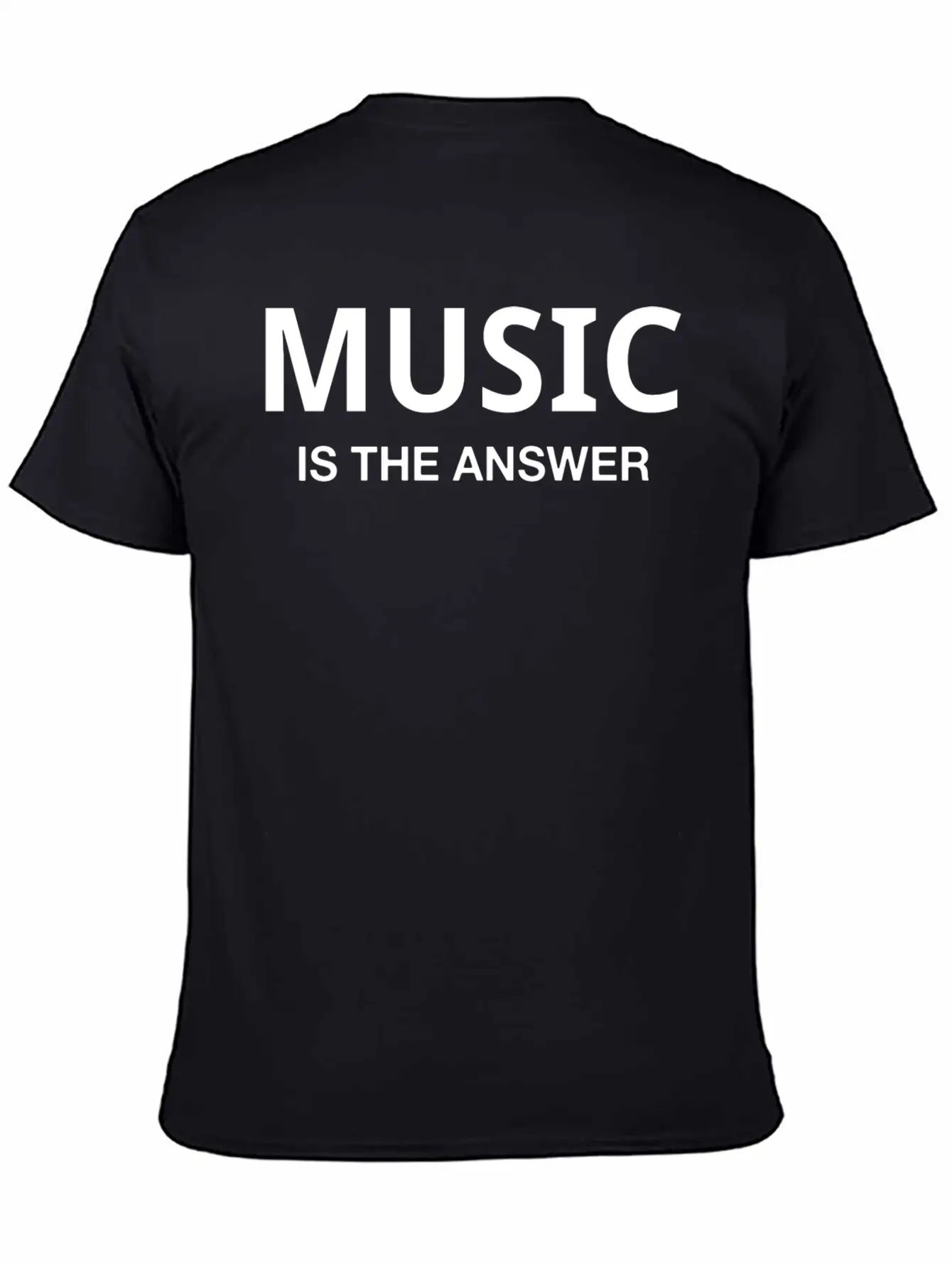 MUSIC IS THE ANSWER Comfortable Minimalist Graphic Tee – Summer Style Essential