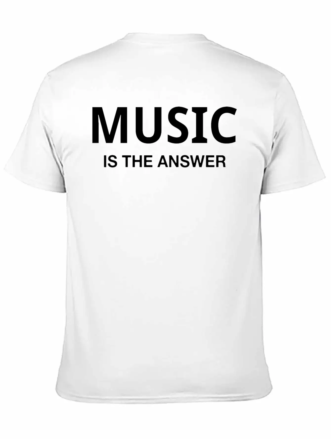 MUSIC IS THE ANSWER Comfortable Minimalist Graphic Tee – Summer Style Essential