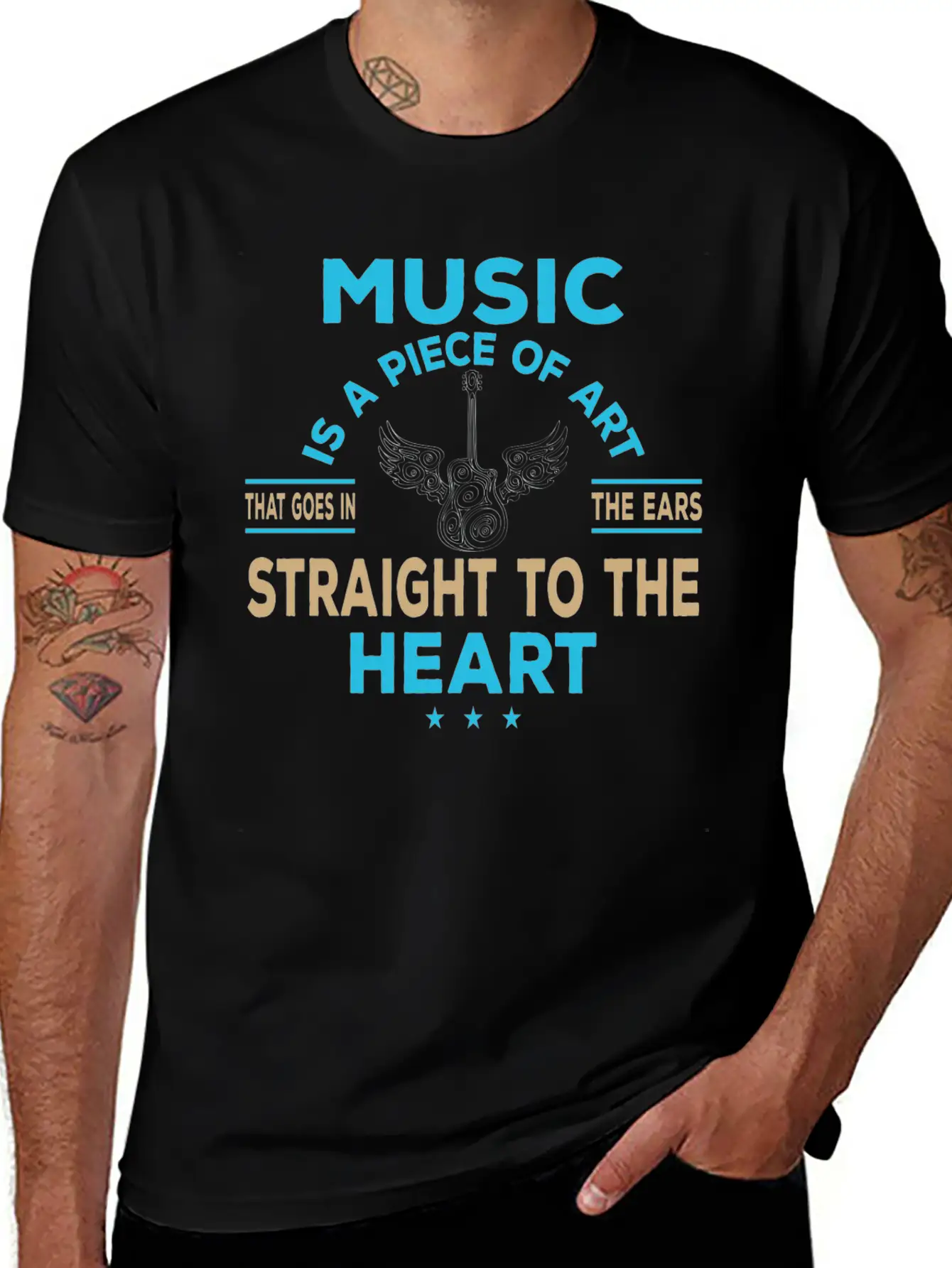 Music Ist Kunst Singen Gesang Sound Song Unisex Short Sleeve Soft Cotton T-Shirt – Casual Everyday Wear