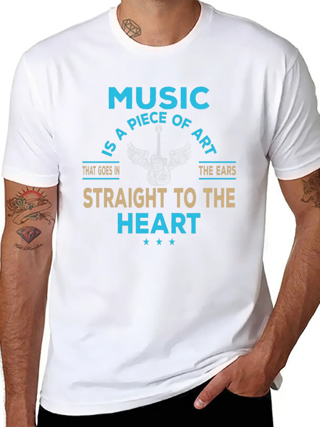 Music Ist Kunst Singen Gesang Sound Song Unisex Short Sleeve Soft Cotton T-Shirt – Casual Everyday Wear