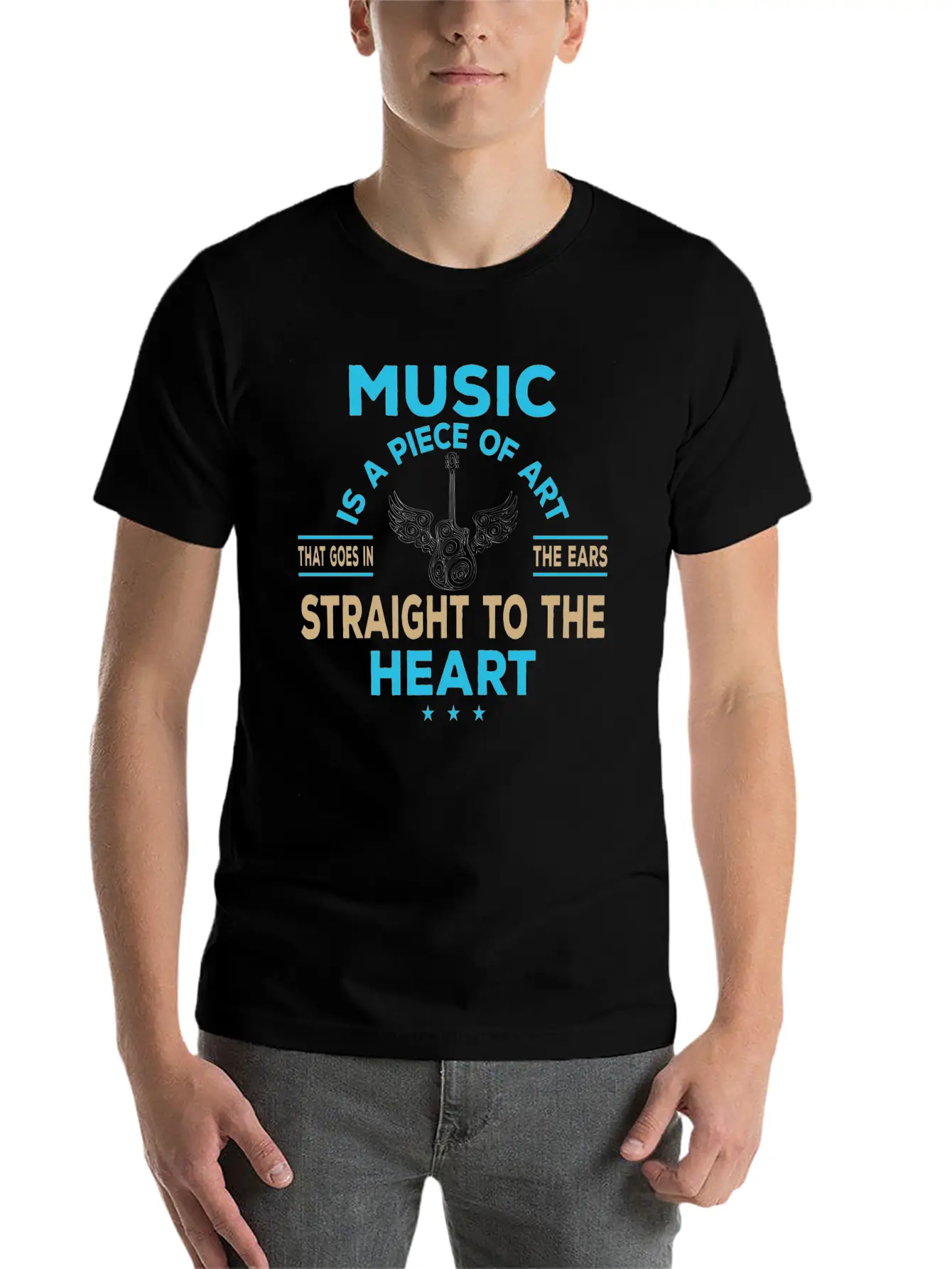 Music Ist Kunst Singen Gesang Sound Song Unisex Short Sleeve Soft Cotton T-Shirt – Casual Everyday Wear