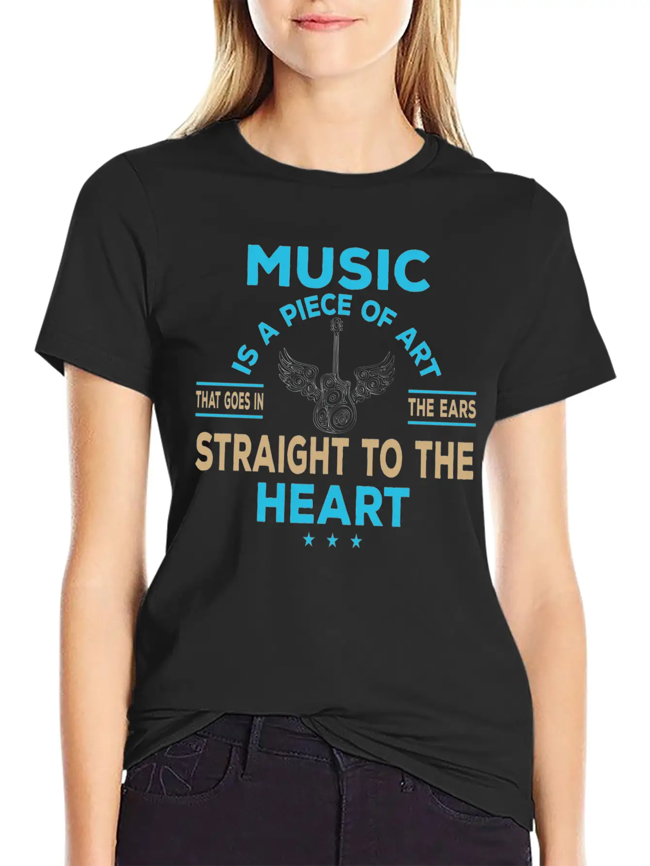 Music Ist Kunst Singen Gesang Sound Song Unisex Short Sleeve Soft Cotton T-Shirt – Casual Everyday Wear