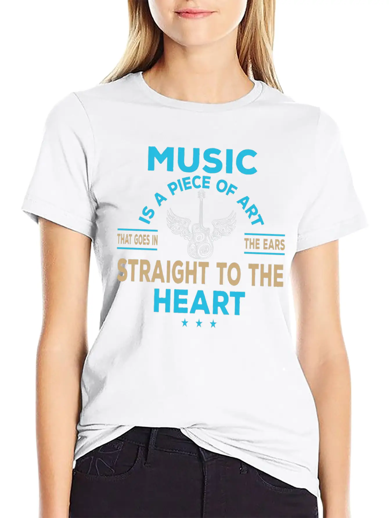 Music Ist Kunst Singen Gesang Sound Song Unisex Short Sleeve Soft Cotton T-Shirt – Casual Everyday Wear