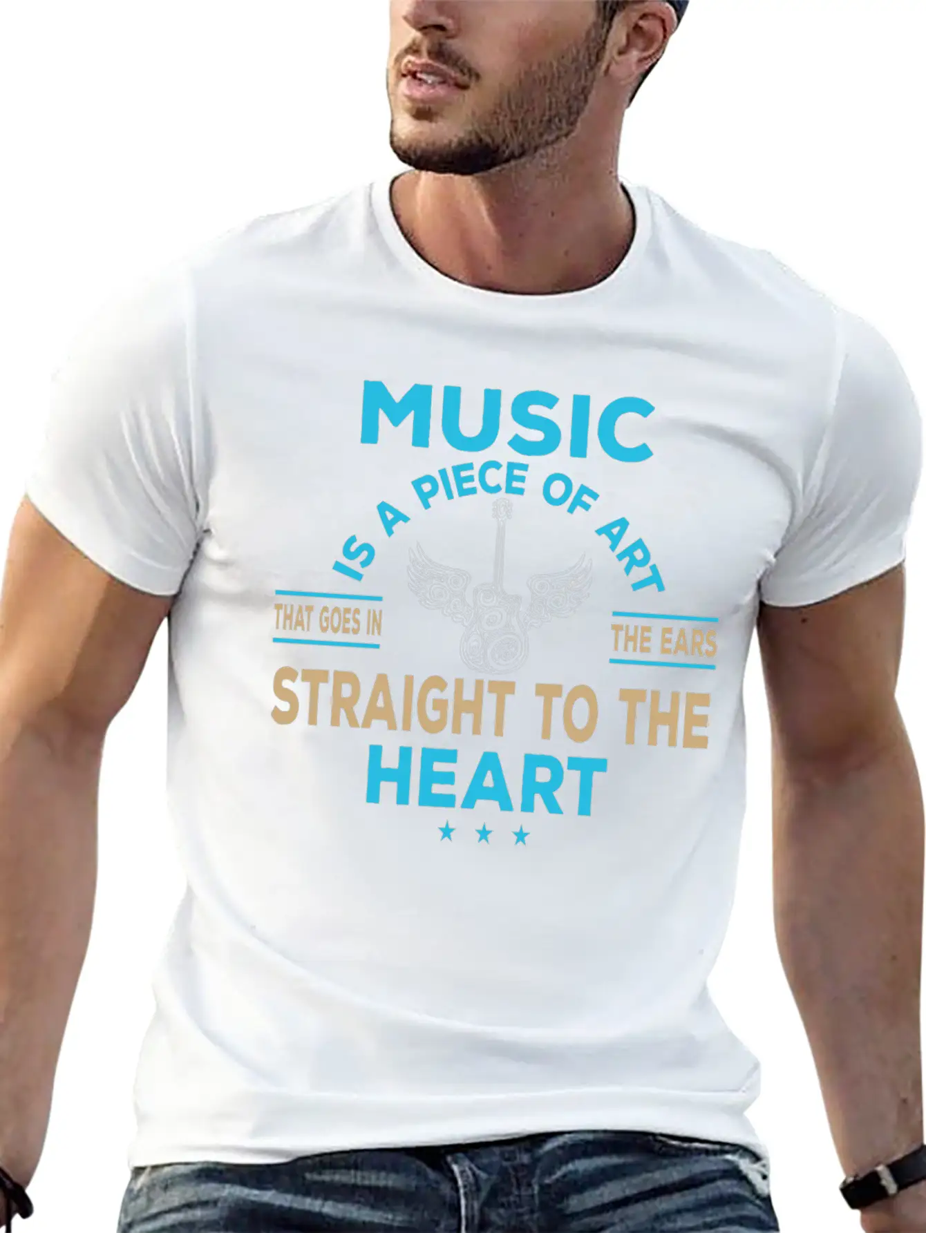 Music Ist Kunst Singen Gesang Sound Song Unisex Short Sleeve Soft Cotton T-Shirt – Casual Everyday Wear